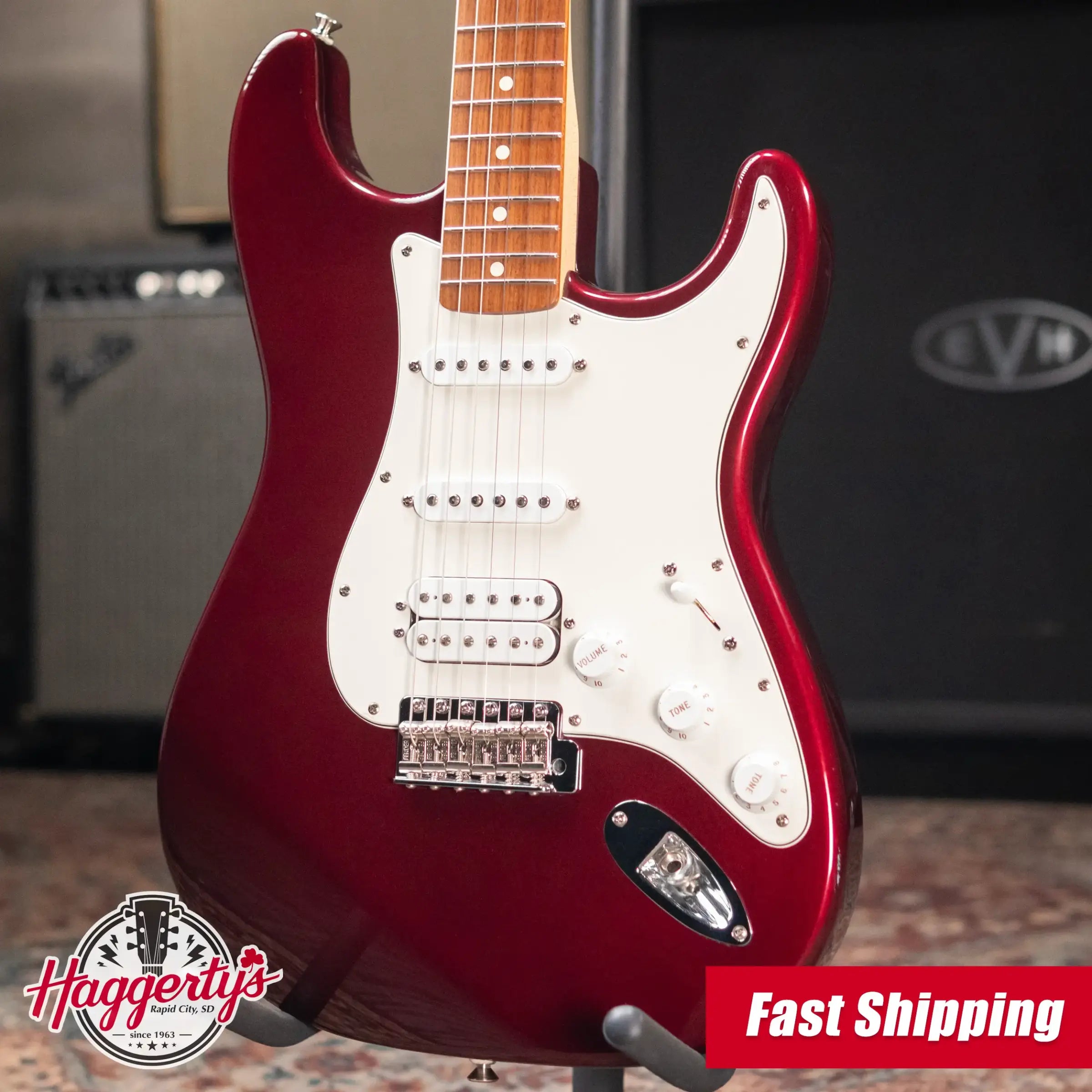 Fender Standard Stratocaster HSS Midnight Wine with Gig Bag - Used