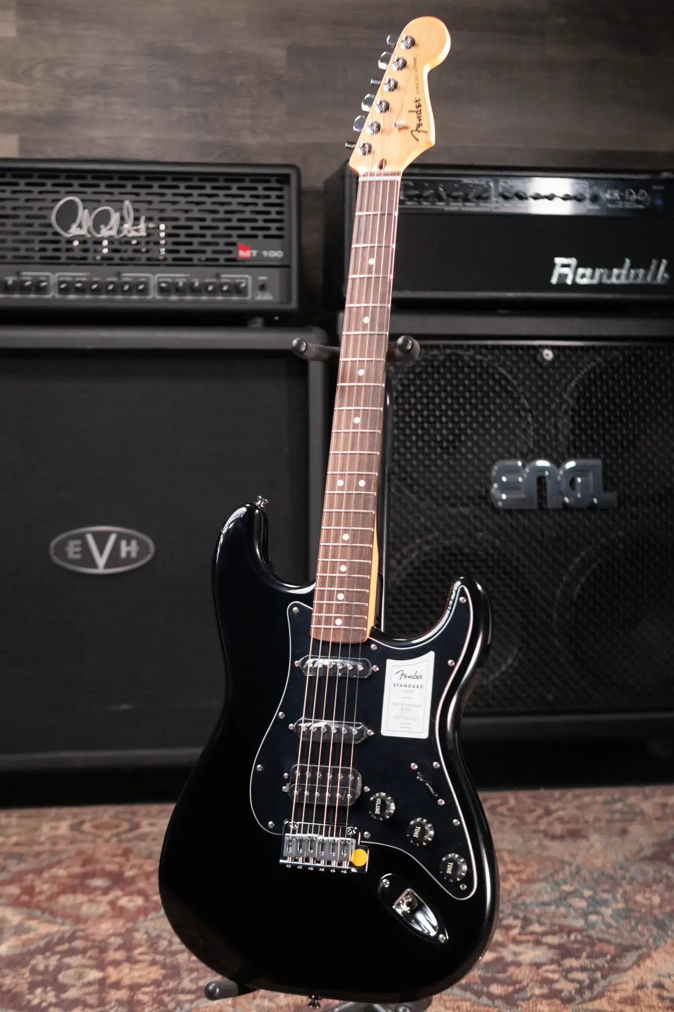 Fender Standard Stratocaster HSS Electric Guitar - Black