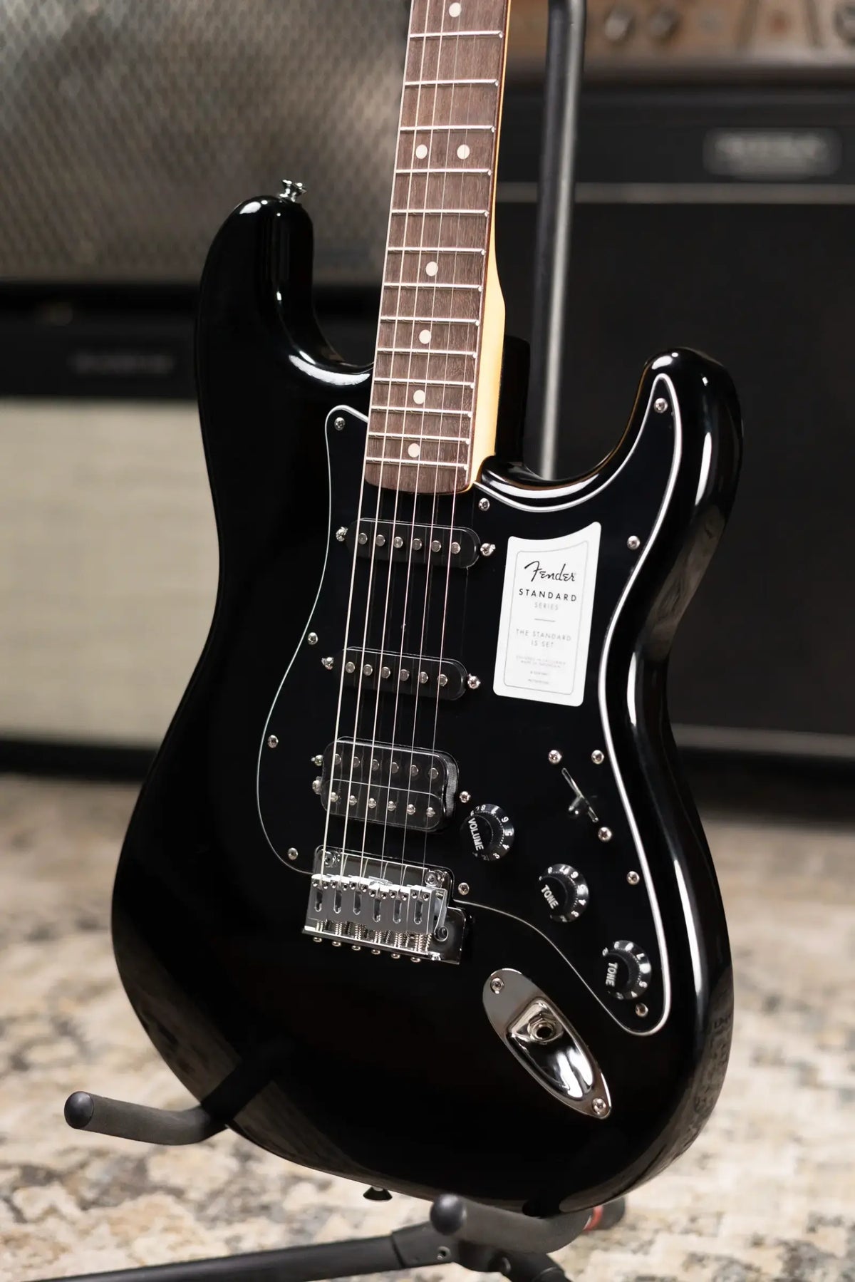 Fender Standard Stratocaster HSS Electric Guitar - Black