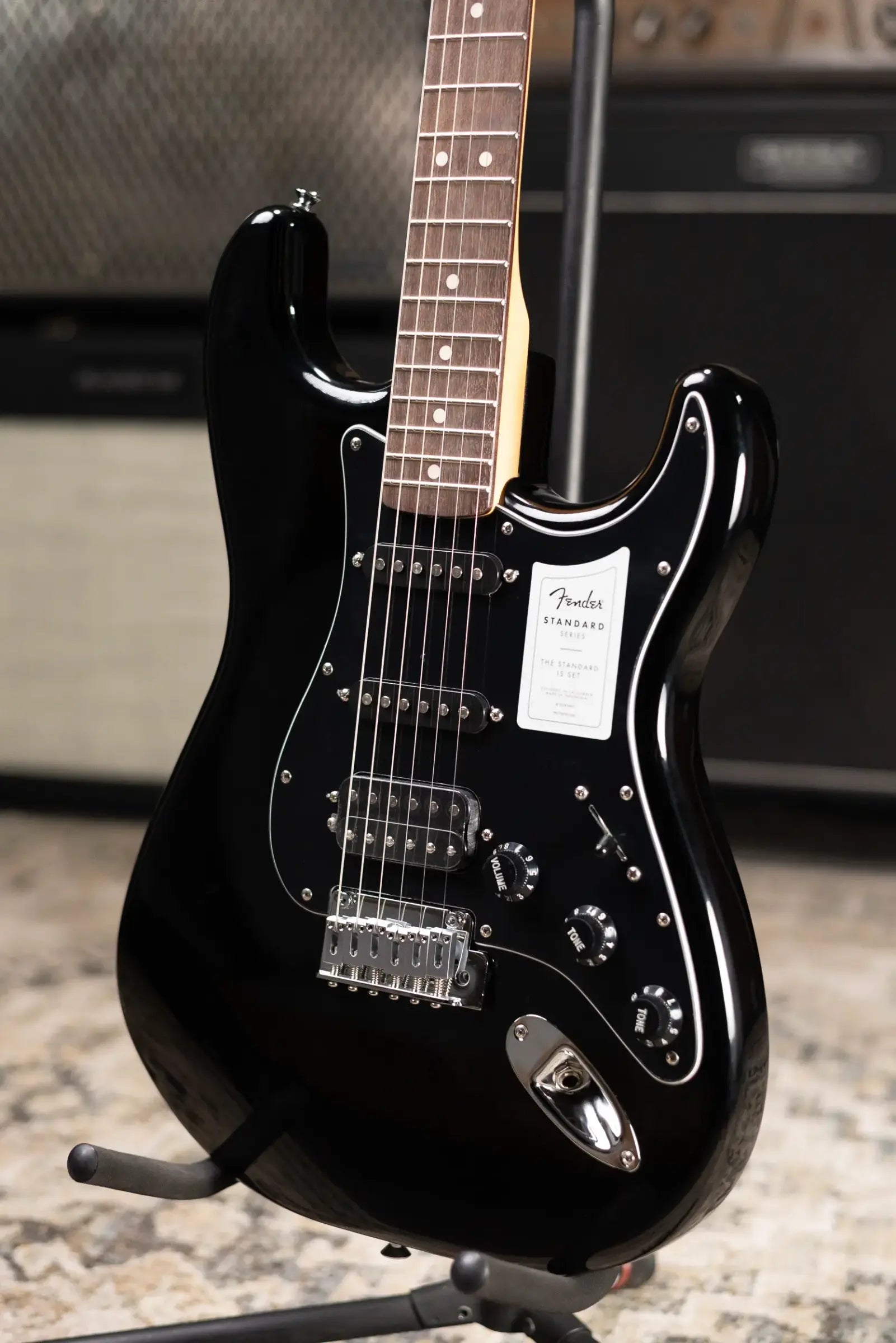 Fender Standard Stratocaster HSS Electric Guitar - Black