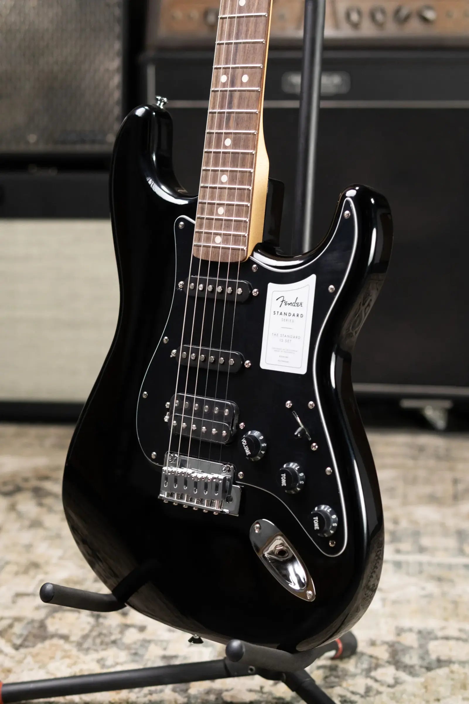 Fender Standard Stratocaster HSS Electric Guitar - Black