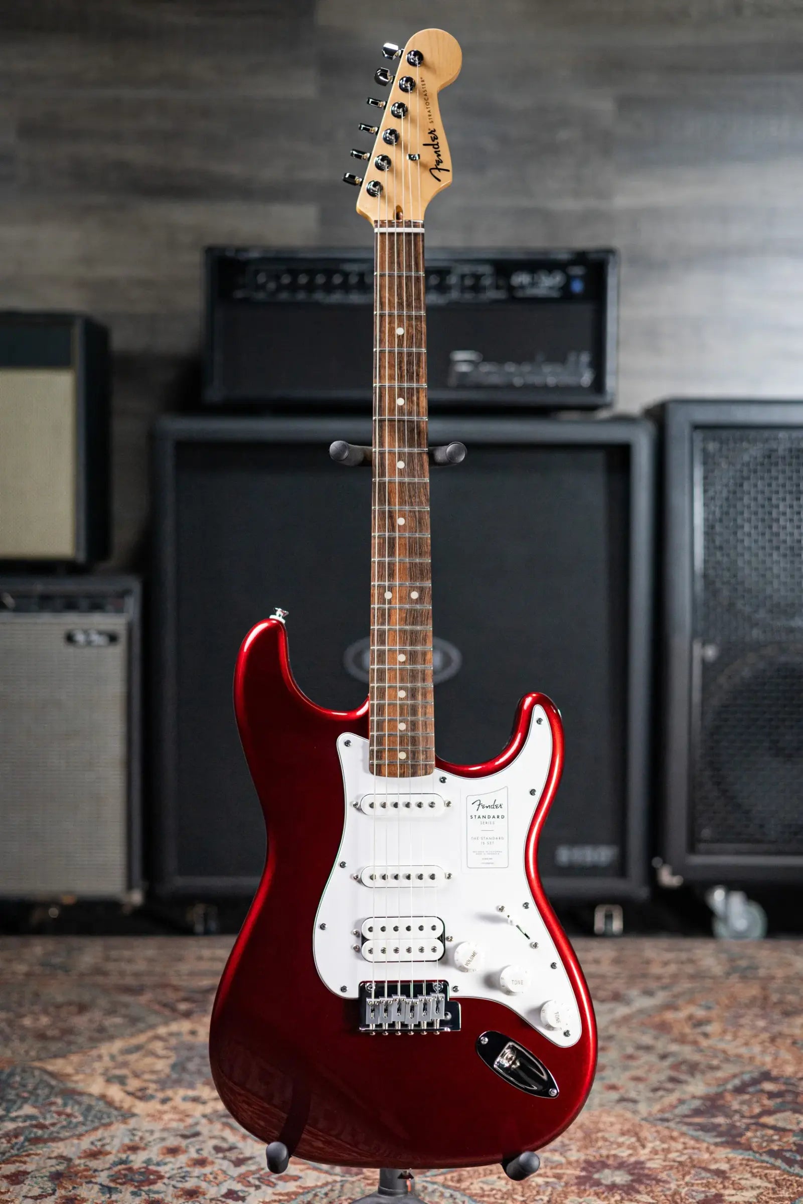 Fender Standard Stratocaster HSS Electric Guitar - Candy Cola