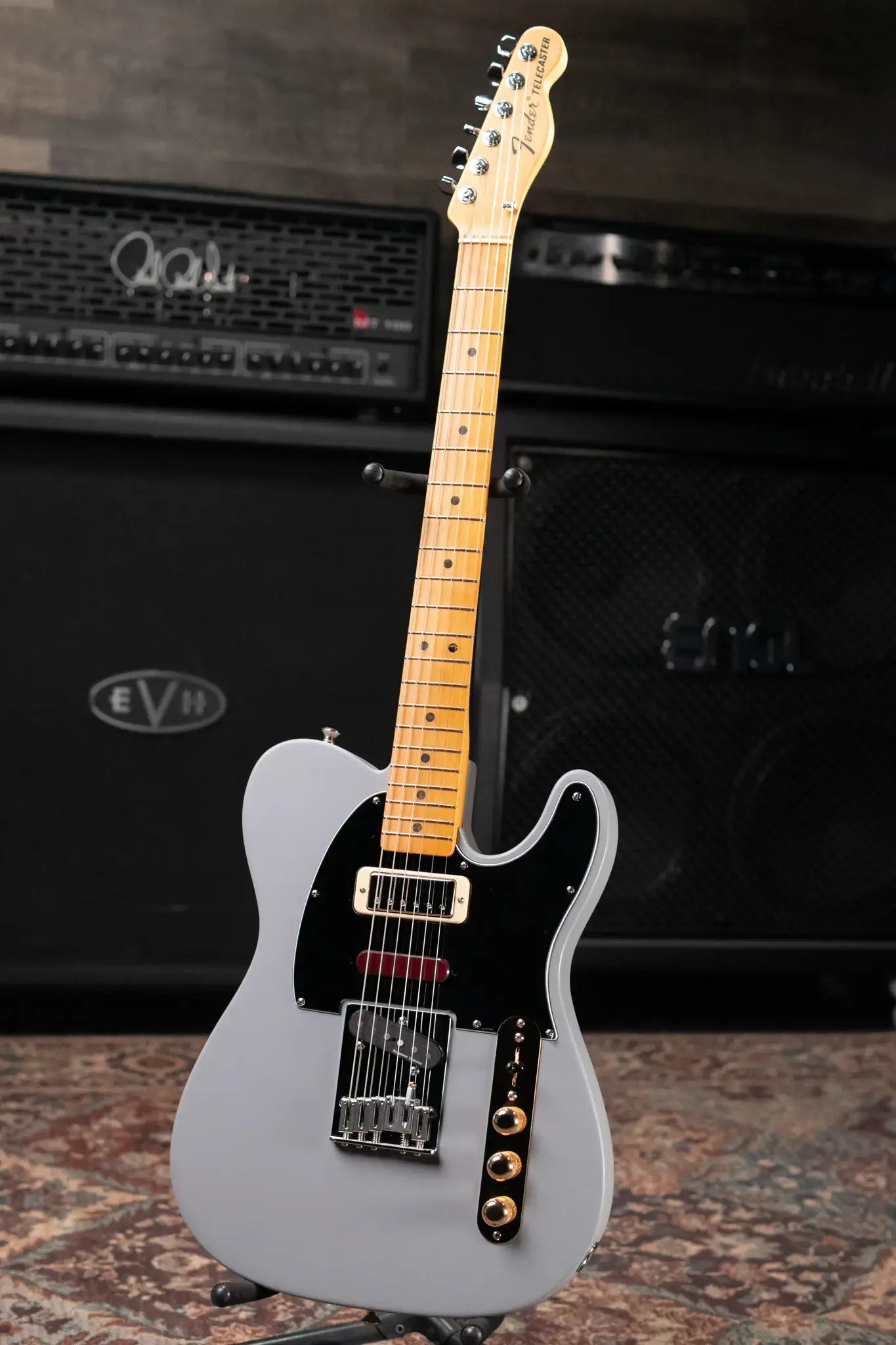 Fender USA Brent Mason Signature Telecaster Electric Guitar With Gator Hardshell Case - Primer Grey - Used