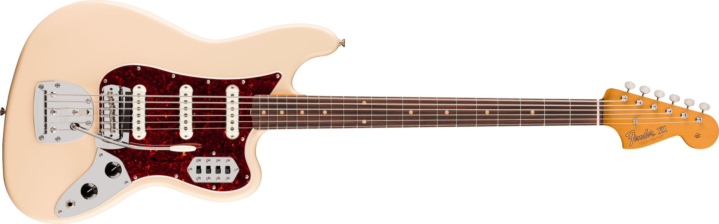 Fender Vintera III Early '60s Bass VI - Olympic White with Gig Bag