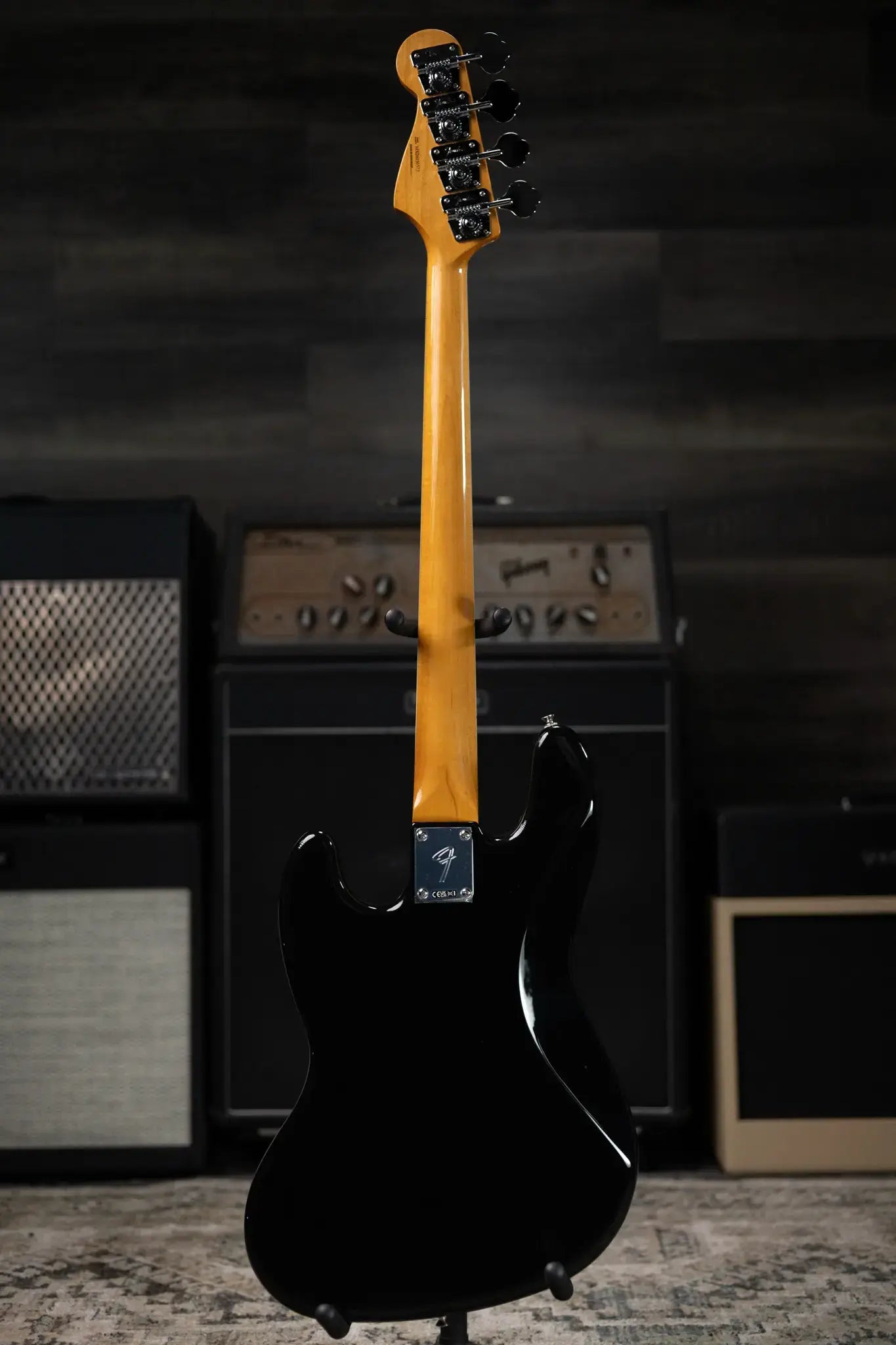 Fender Vintera III Early '70s Jazz Bass Guitar - Black with Gig Bag