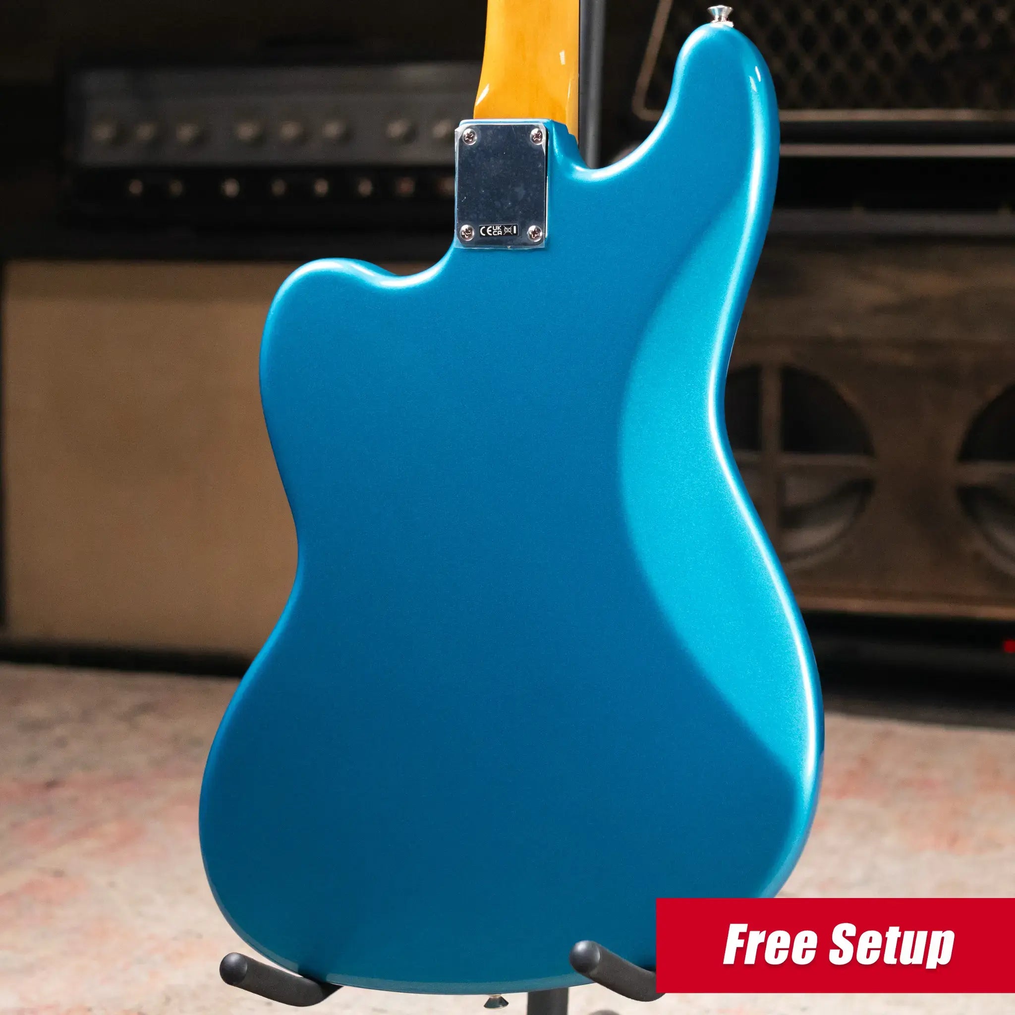 Fender Vintera II '60s Bass VI - Lake Placid Blue with Gig Bag