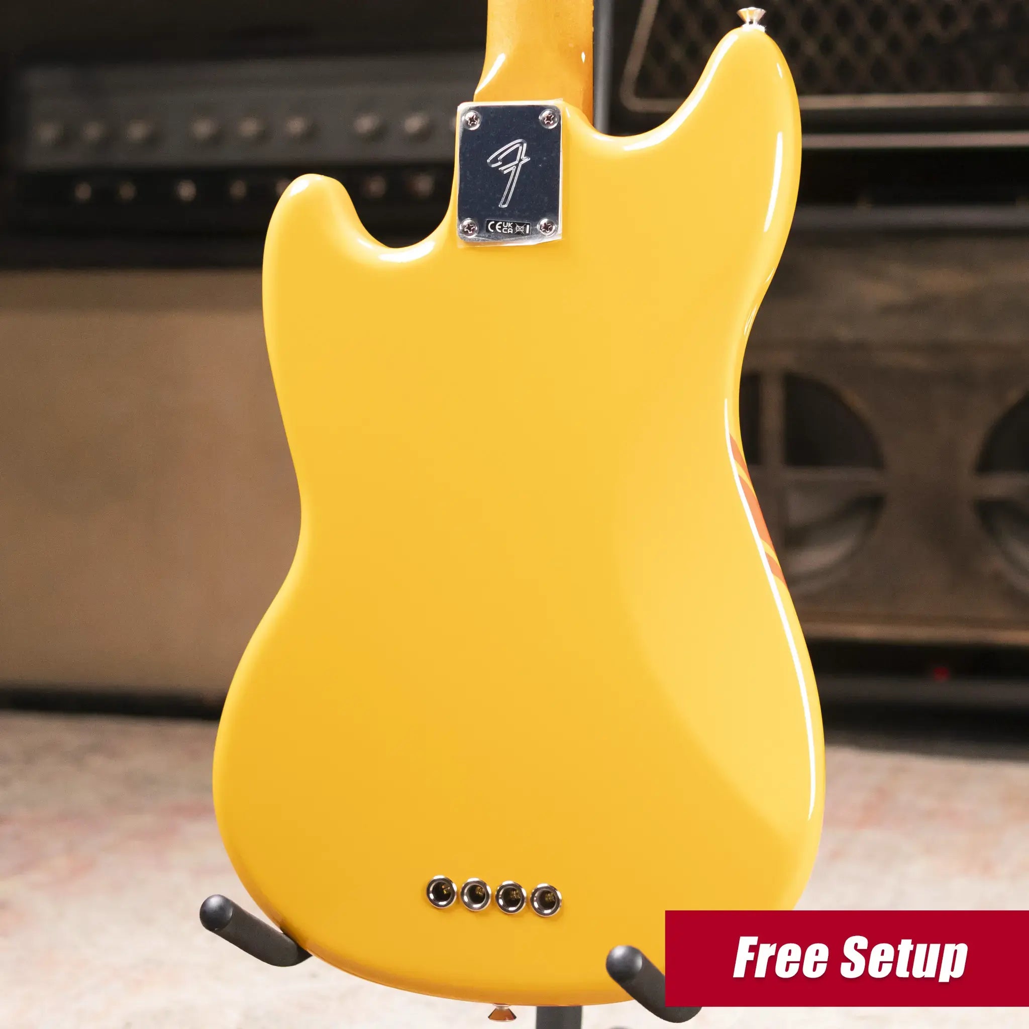 Fender Vintera II '70s Competition Mustang Bass - Competition Orange with Gig Bag