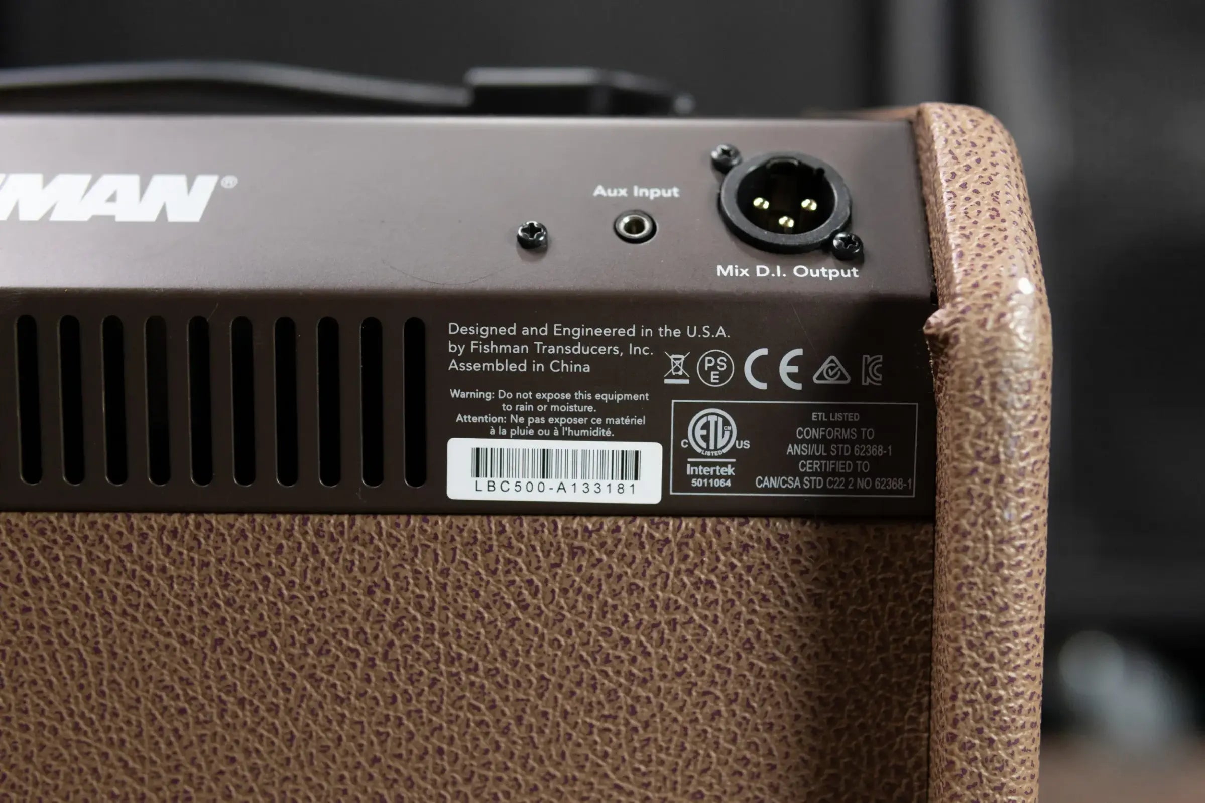 Fishman Loudbox Mini Charge Acoustic Guitar Amplifier with Dust Cover - Used
