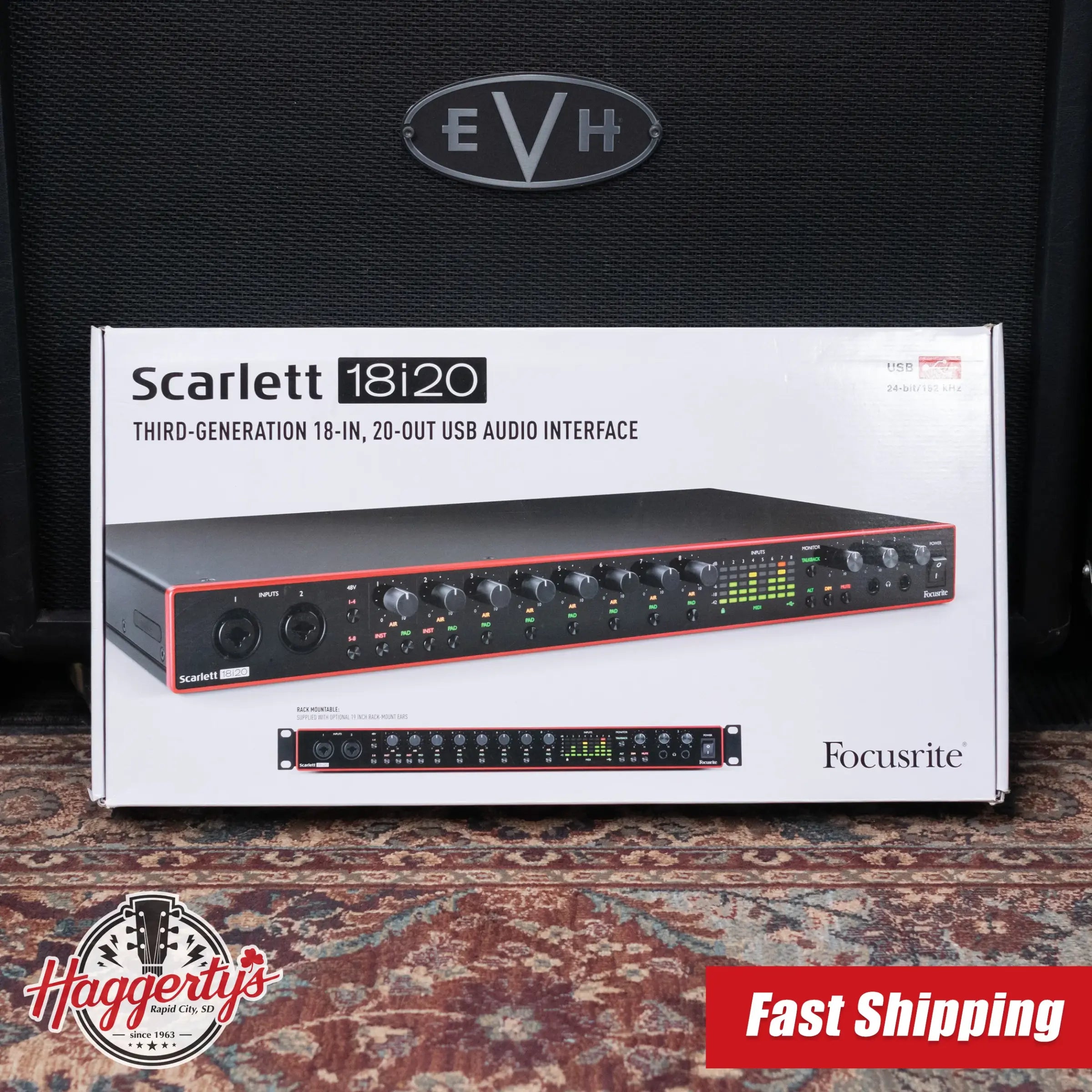 Focusrite Scarlett 18i20 Third-Generation 18-In, 20-Out USB Audio Interface - Used