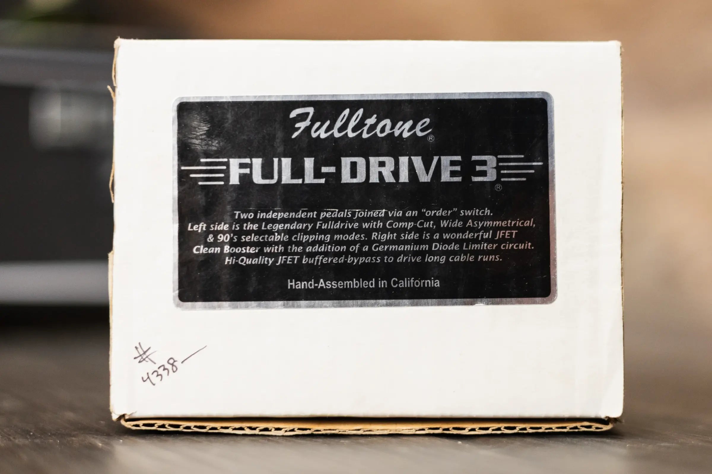 Fulltone Full Drive 3 Overdrive Effect Pedal - Used