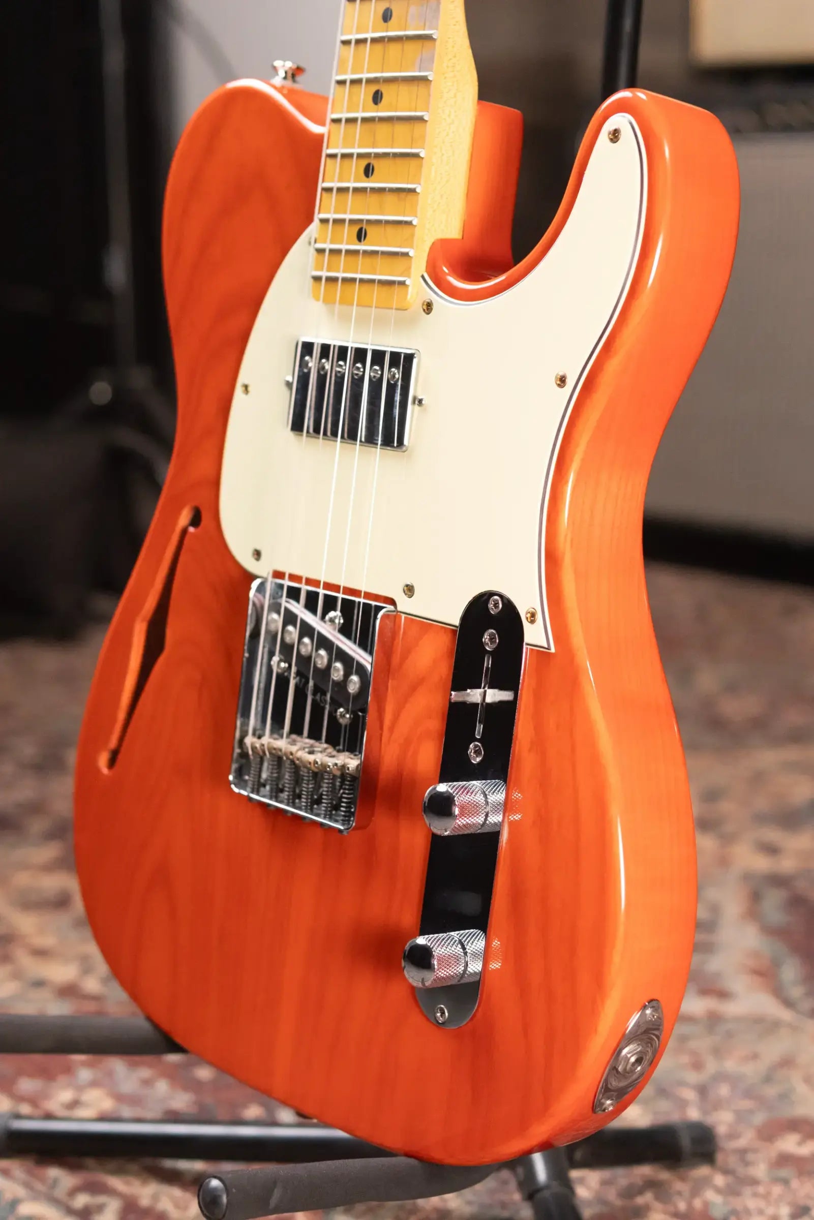 G&L ASAT Classic Tribute Series Bluesboy Semi-Hollow Electric Guitar - Clear Orange - Used