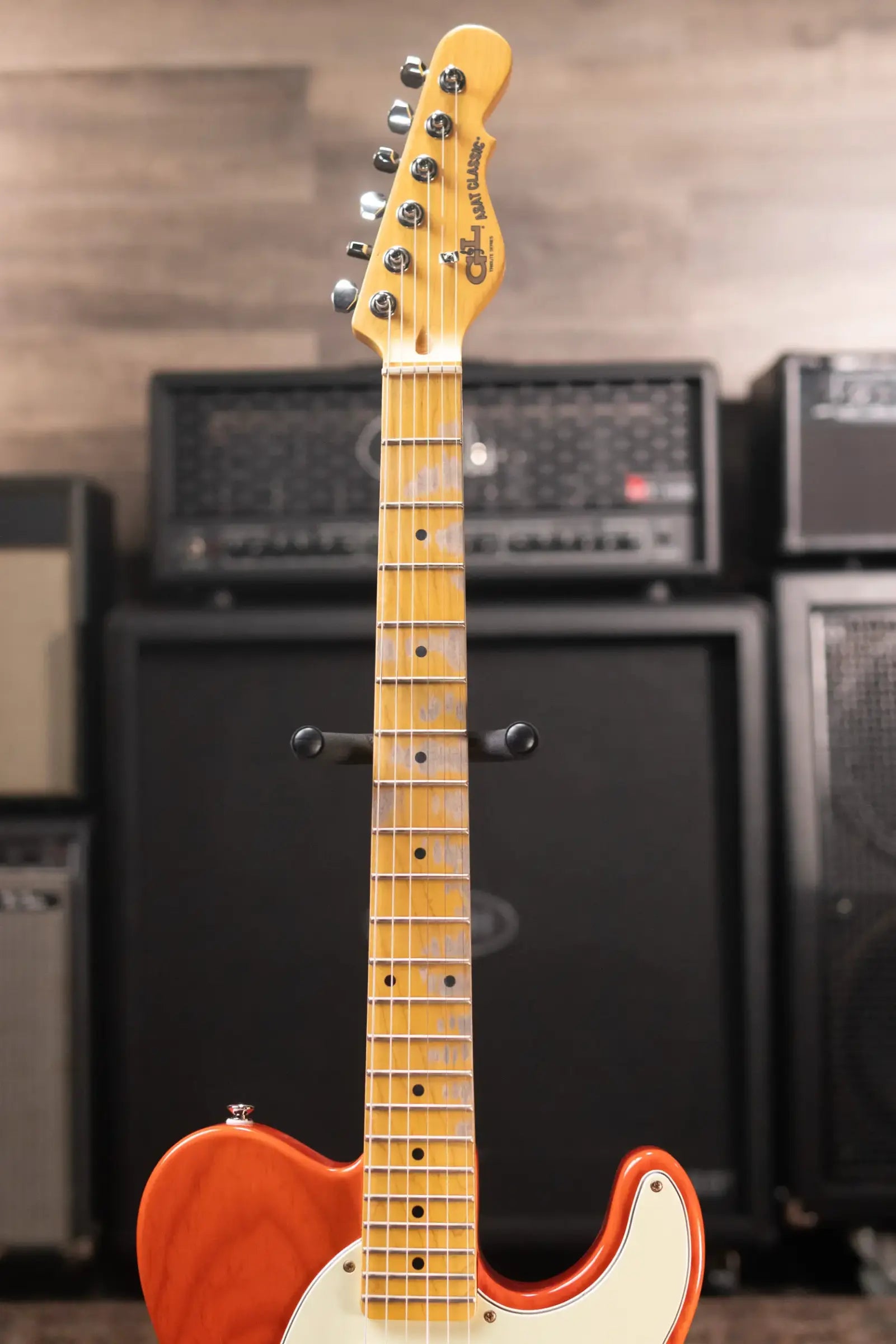 G&L ASAT Classic Tribute Series Bluesboy Semi-Hollow Electric Guitar - Clear Orange - Used
