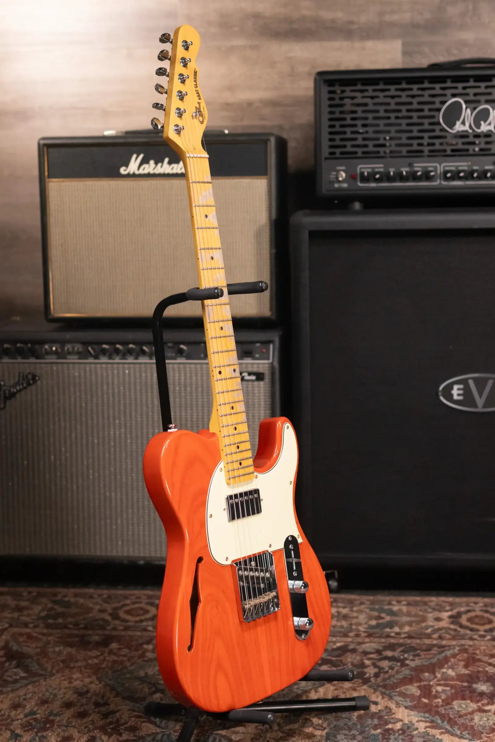 G&L ASAT Classic Tribute Series Bluesboy Semi-Hollow Electric Guitar - Clear Orange - Used
