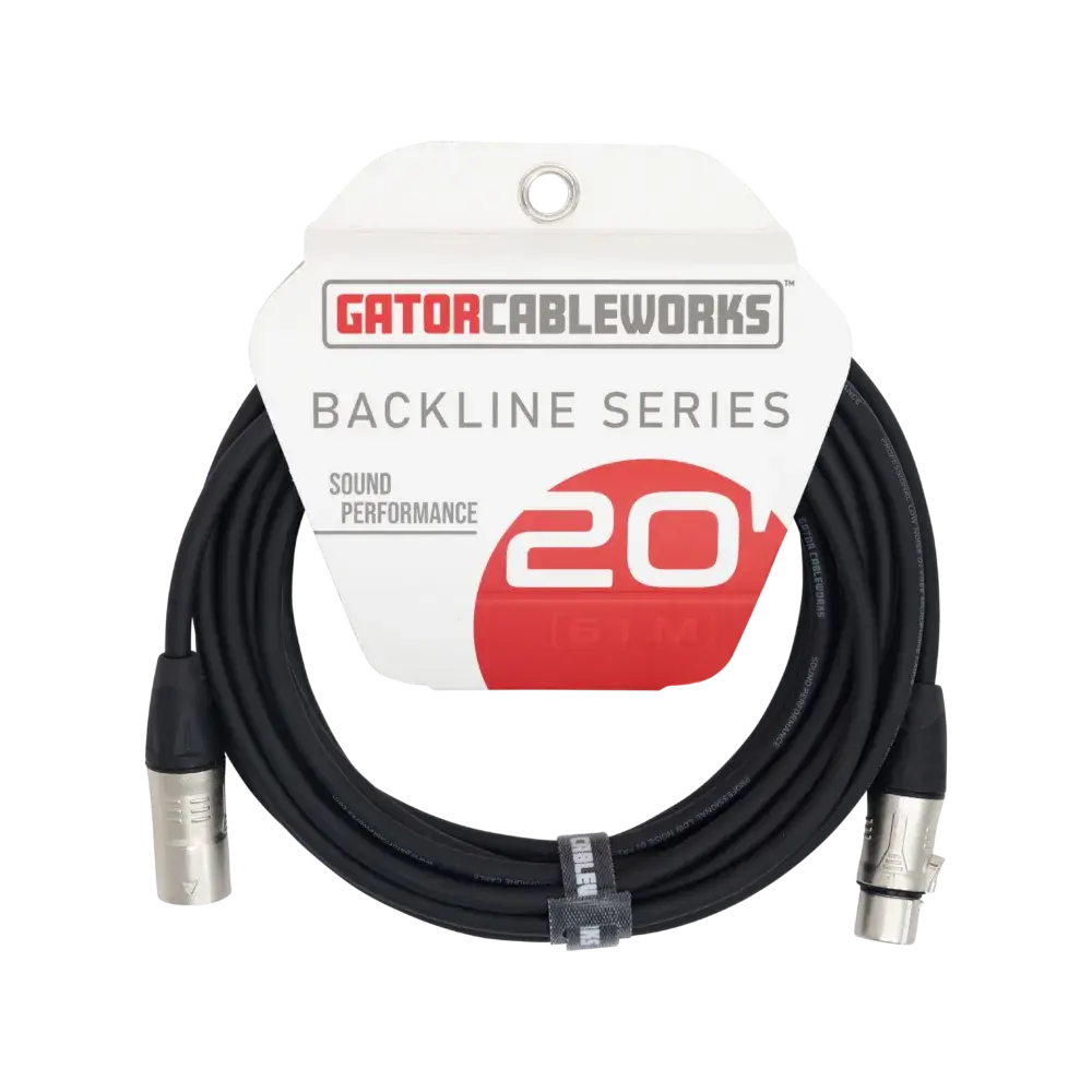 Gator Cableworks Backline Series XLR Cable - 20ft