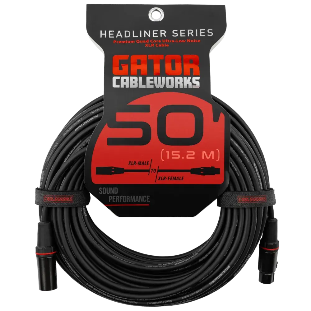 Gator Cableworks Headliner Series XLR Cable - 50ft