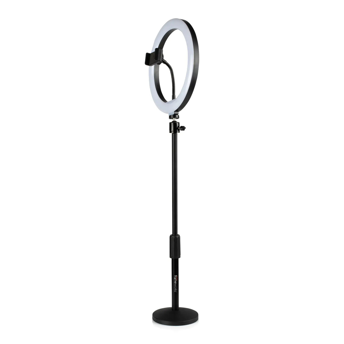 Gator Ring Light Round Base Desktop Stand With Phone Clamp