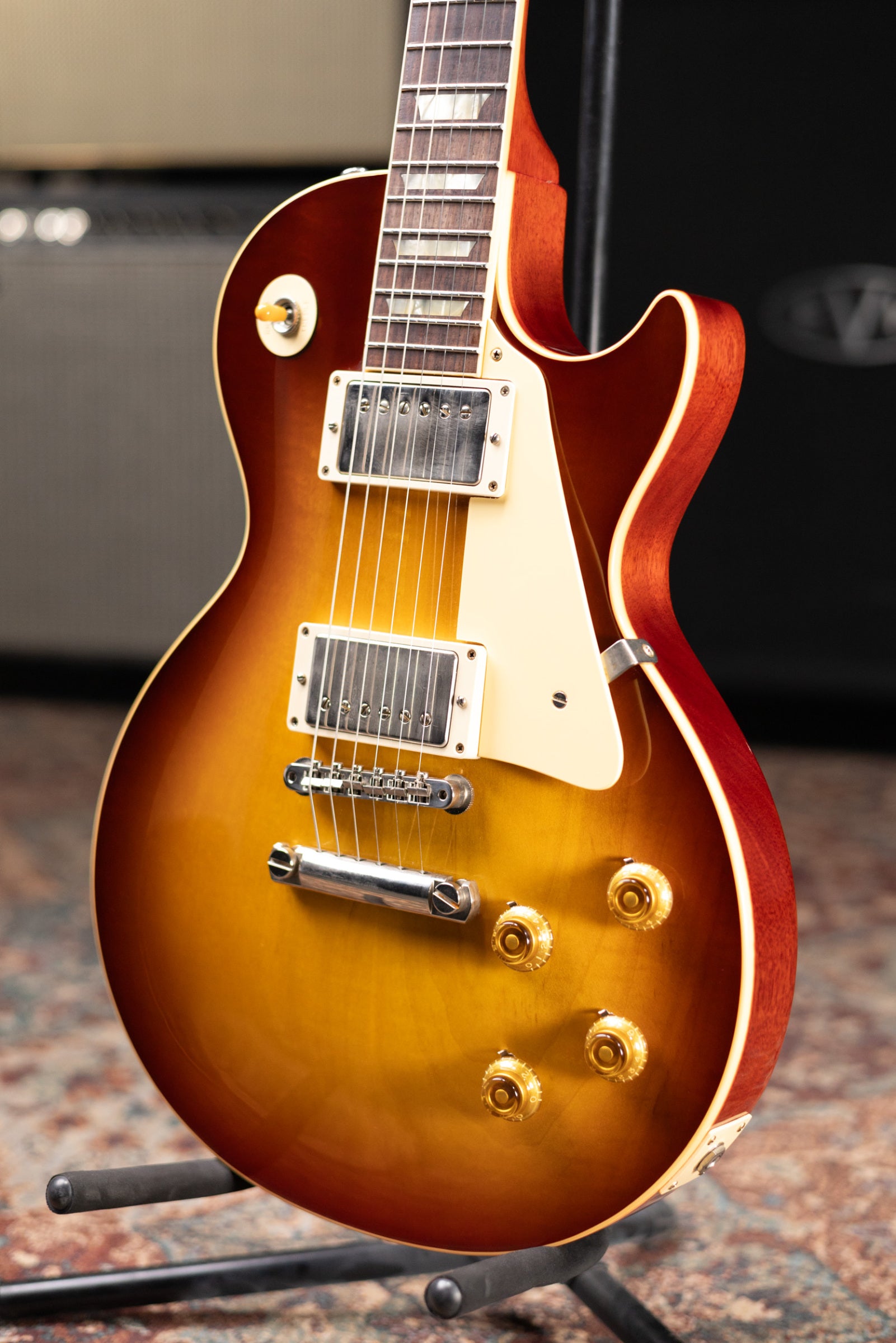 Gibson Custom Shop Les Paul 1958 Historic Collection 70th Anniversary Electric Guitar - Iced Tea Burst with Hardshell Case - Used