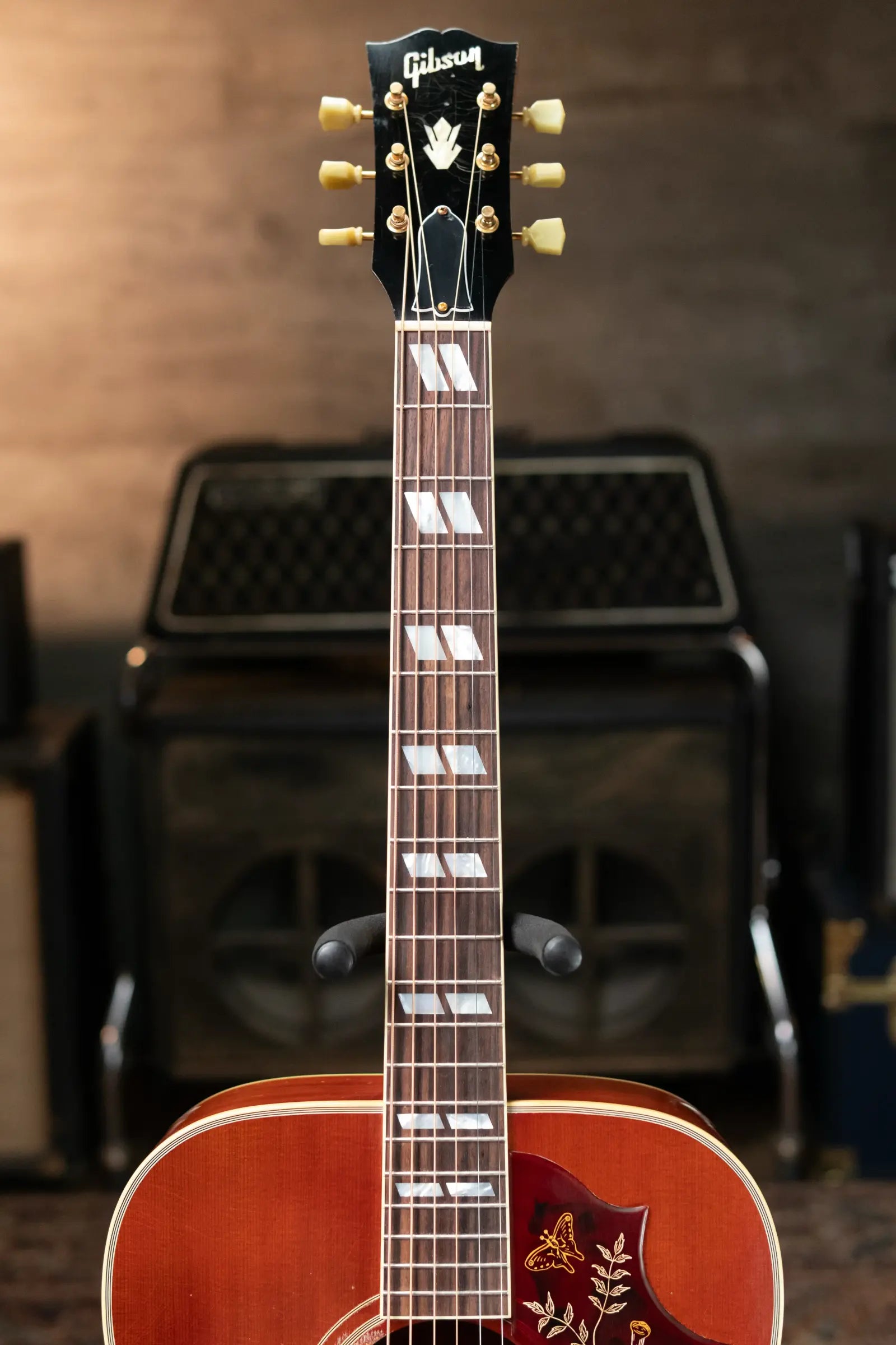 Gibson 1960 Hummingbird Murphy Lab Light Aged Acoustic Guitar - Heritage Cherry Sunburst with Period Correct Case