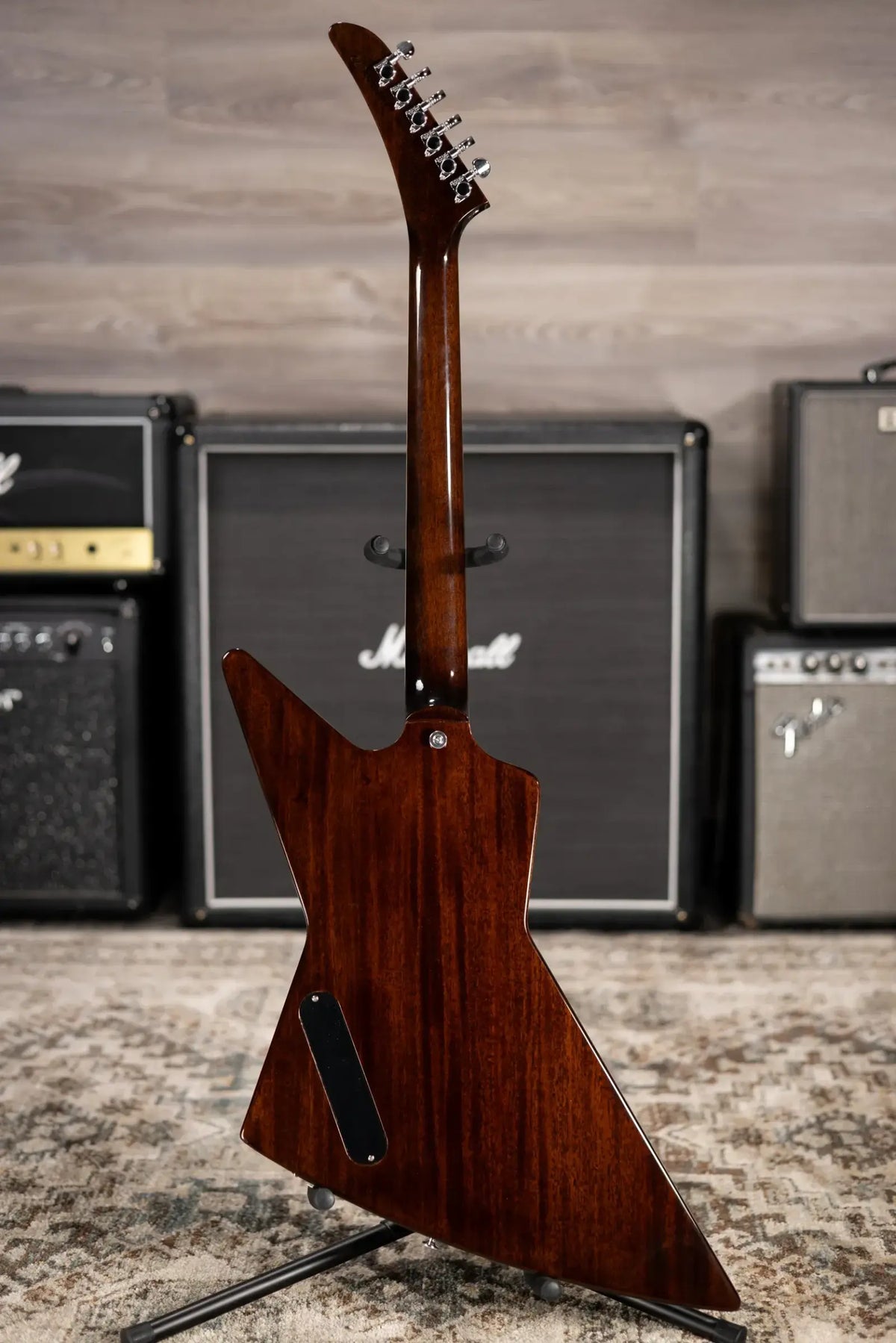 Gibson 70s Explorer Electric Guitar - Dark Walnut with Hardshell Case