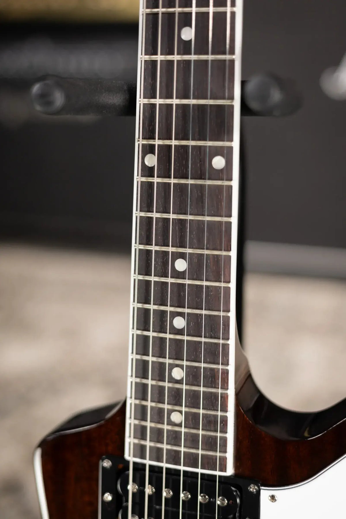 Gibson 70s Explorer Electric Guitar - Dark Walnut with Hardshell Case