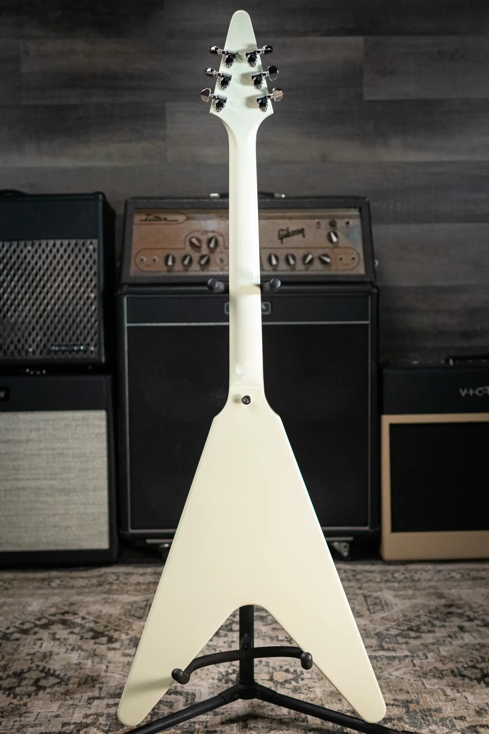 Gibson 70s Flying V Electric Guitar - Classic White with Hardshell Case