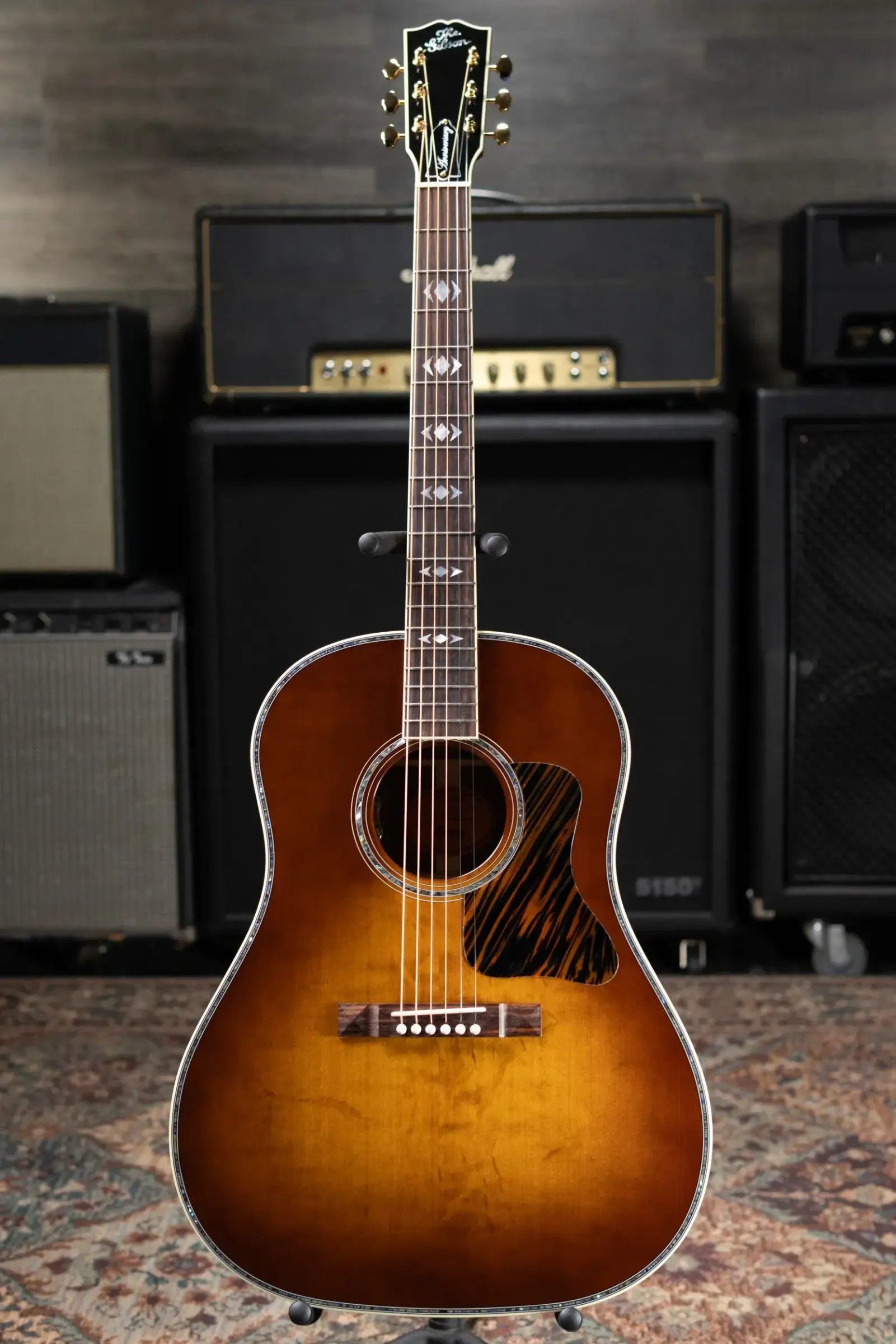 Gibson Advanced Jumbo Anniversary Limited Edition Acoustic/Electric Guitar - Cremona Burst with Hardshell Case