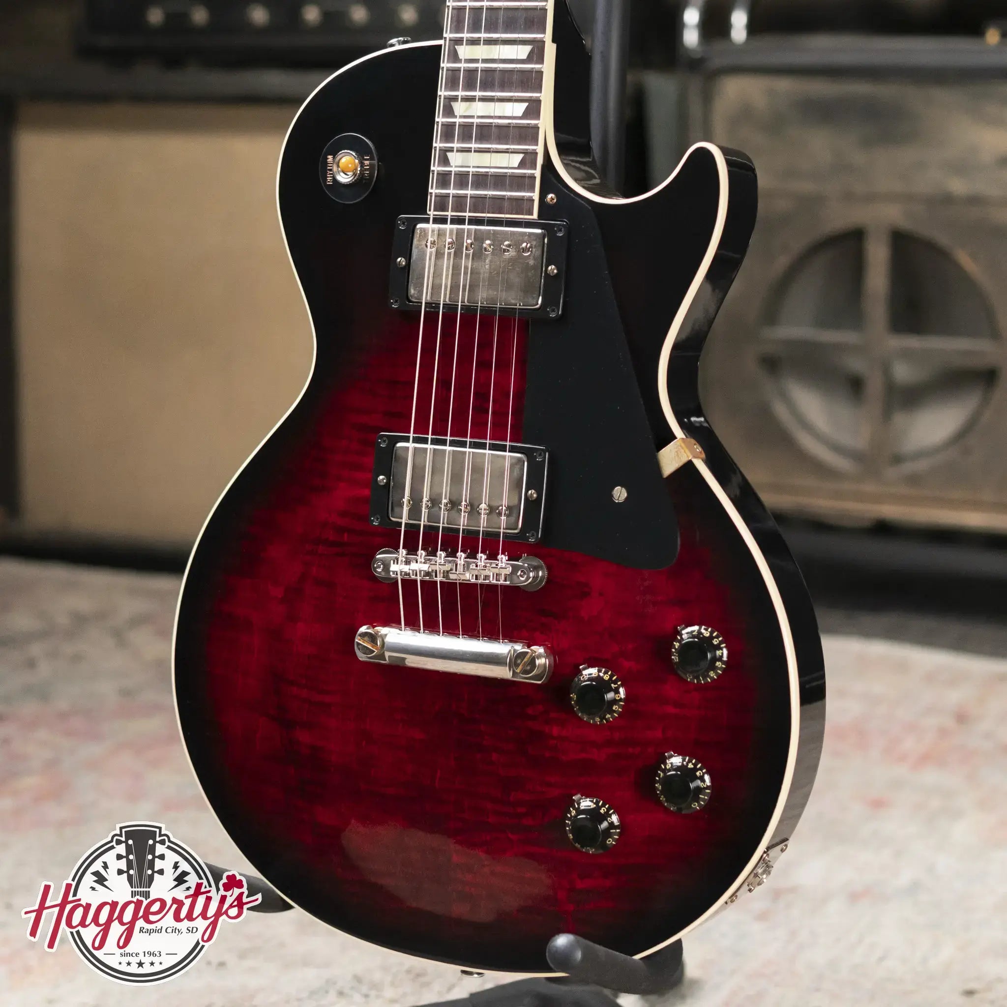 Gibson Custom 1959 Les Paul Standard VOS Electric Guitar - Red Tiger Burst with Hardshell Case
