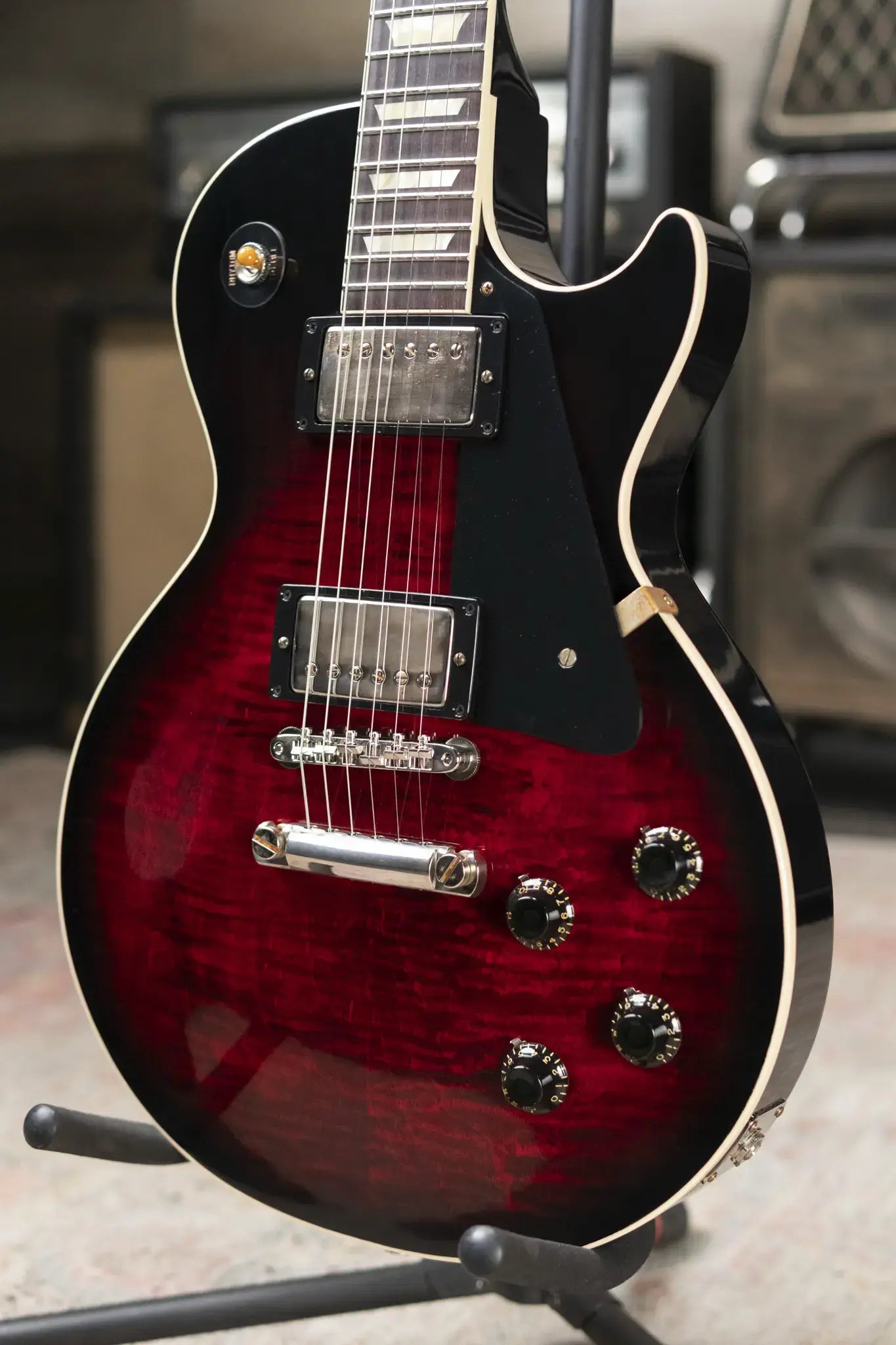 Gibson Custom 1959 Les Paul Standard VOS Electric Guitar - Red Tiger Burst with Hardshell Case