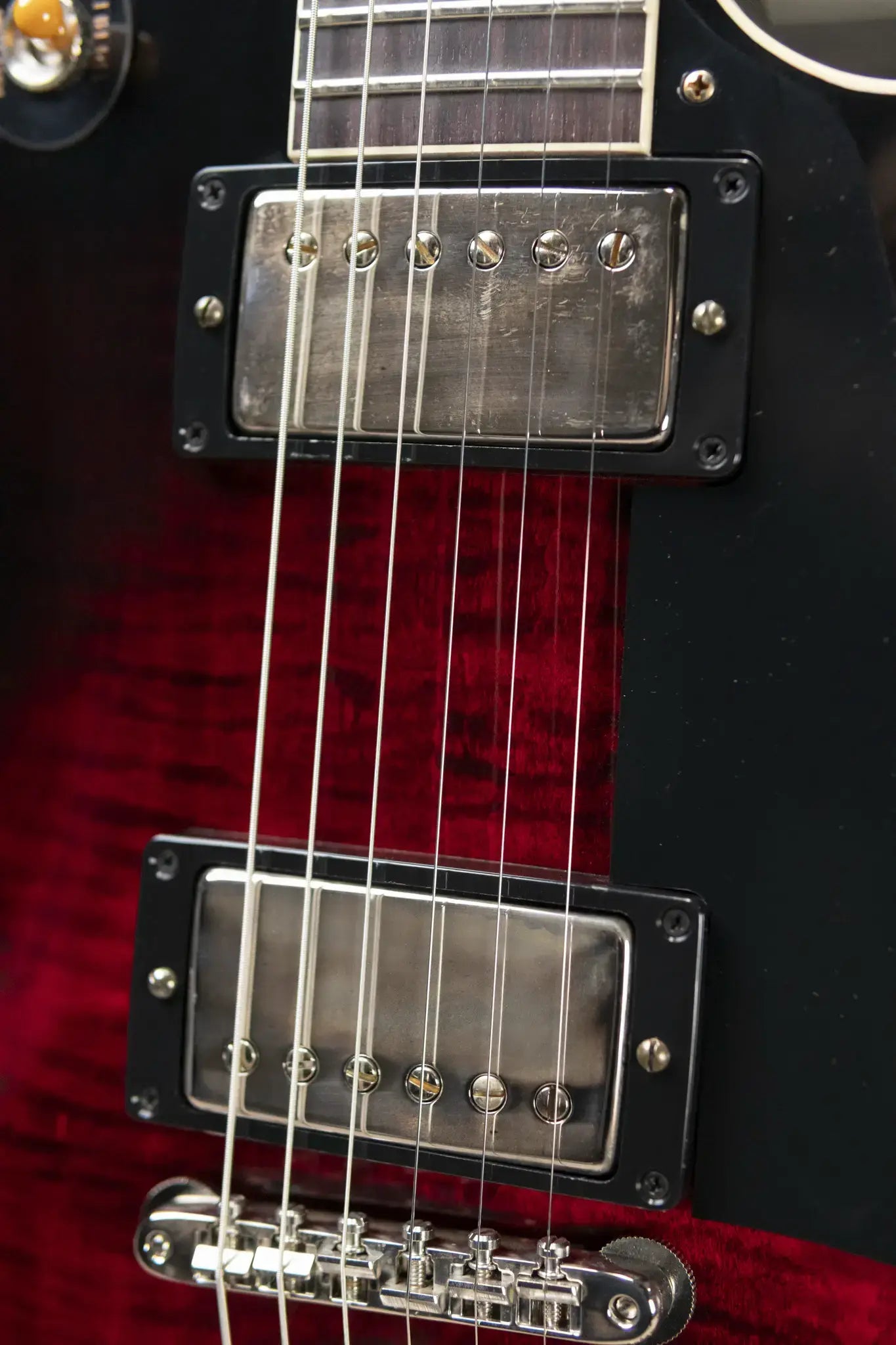 Gibson Custom 1959 Les Paul Standard VOS Electric Guitar - Red Tiger Burst with Hardshell Case