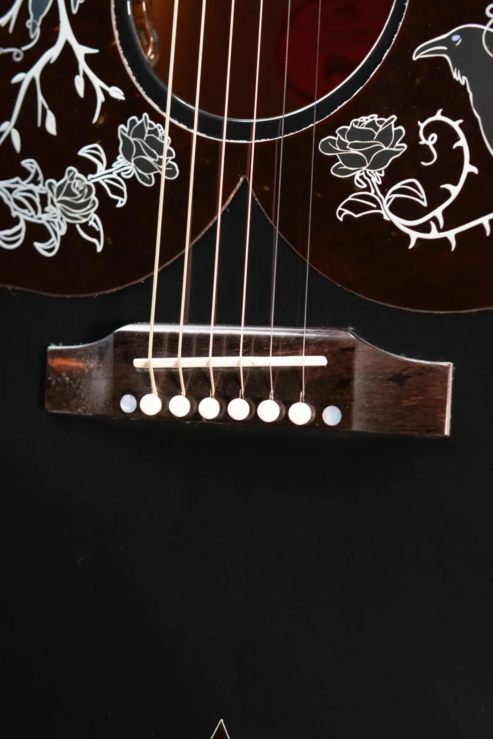 Gibson Custom Kirk Hammett Signature Raven Acoustic/Electric Guitar - Ebony with Hardshell Case