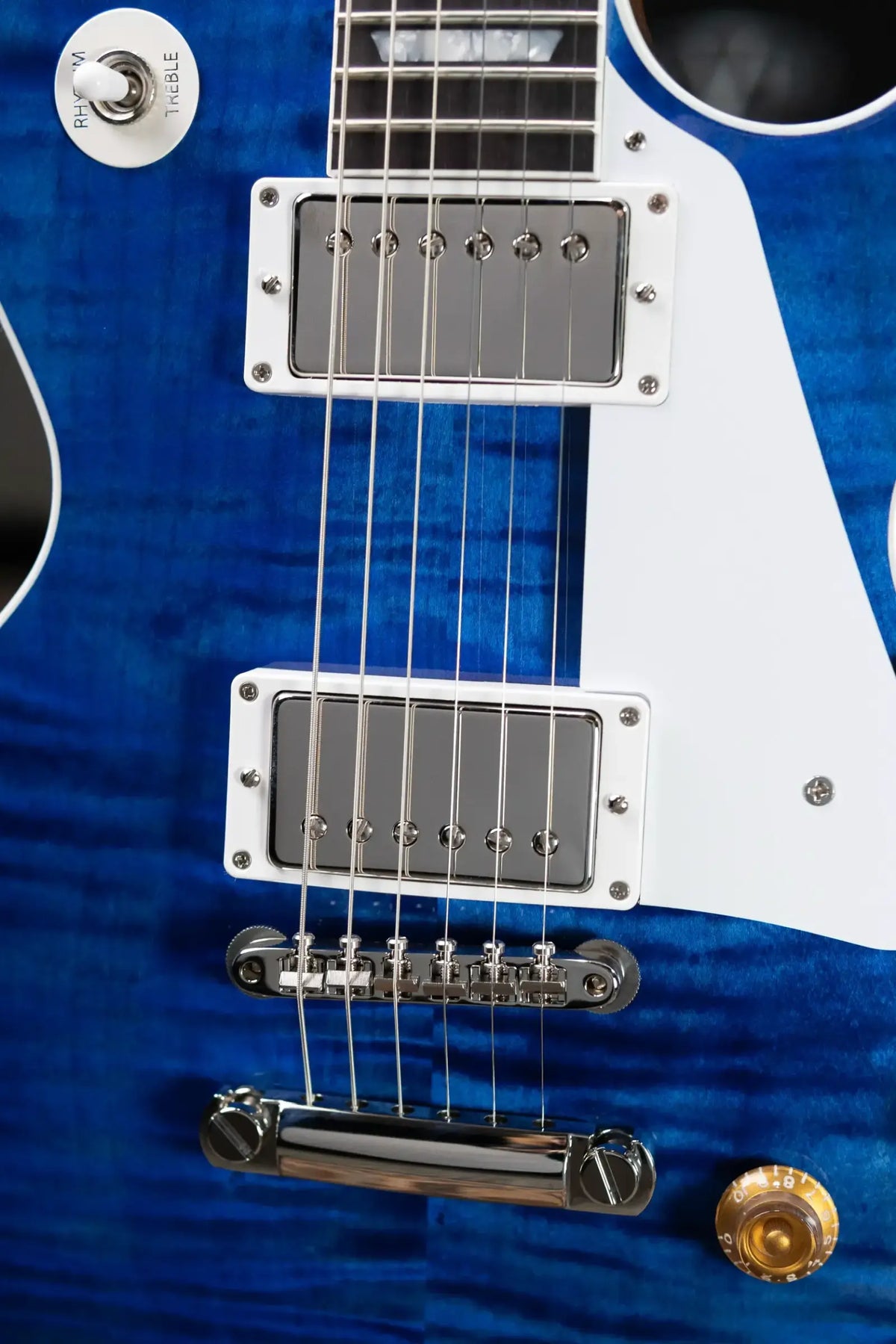 Gibson Custom Les Paul Standard Electric Guitar - Trans Blue with Hardshell Case