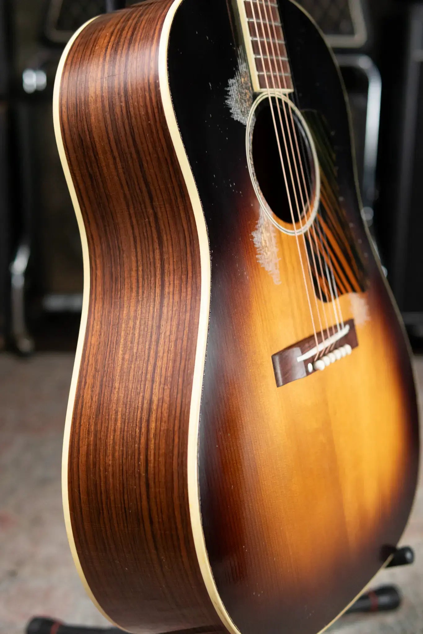 Gibson Custom Shop 1936 Advanced Jumbo Murphy Lab Heavy Aged Acoustic Guitar - Vintage Sunburst with Hardshell Case