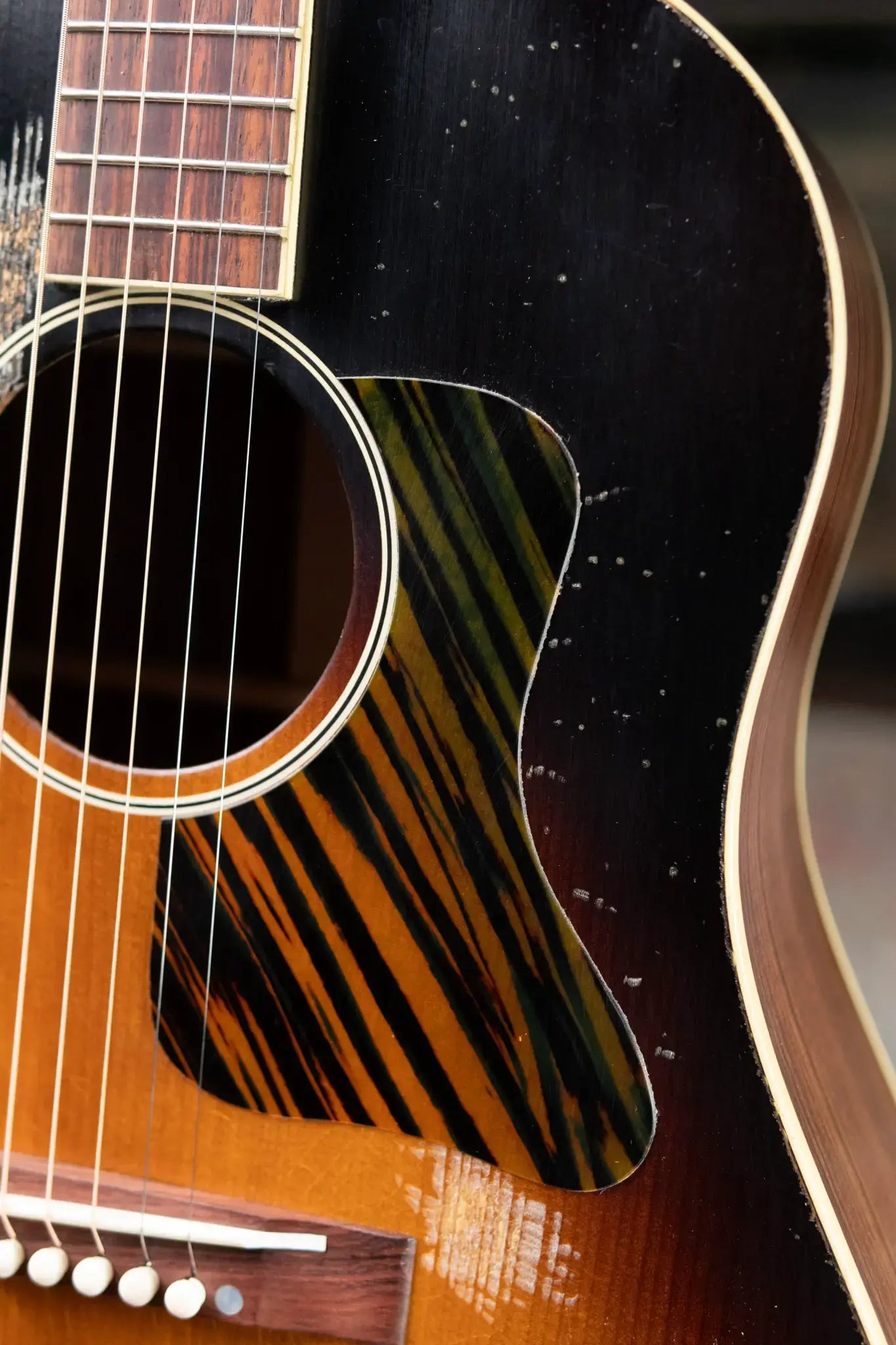 Gibson Custom Shop 1936 Advanced Jumbo Murphy Lab Heavy Aged Acoustic Guitar - Vintage Sunburst with Hardshell Case