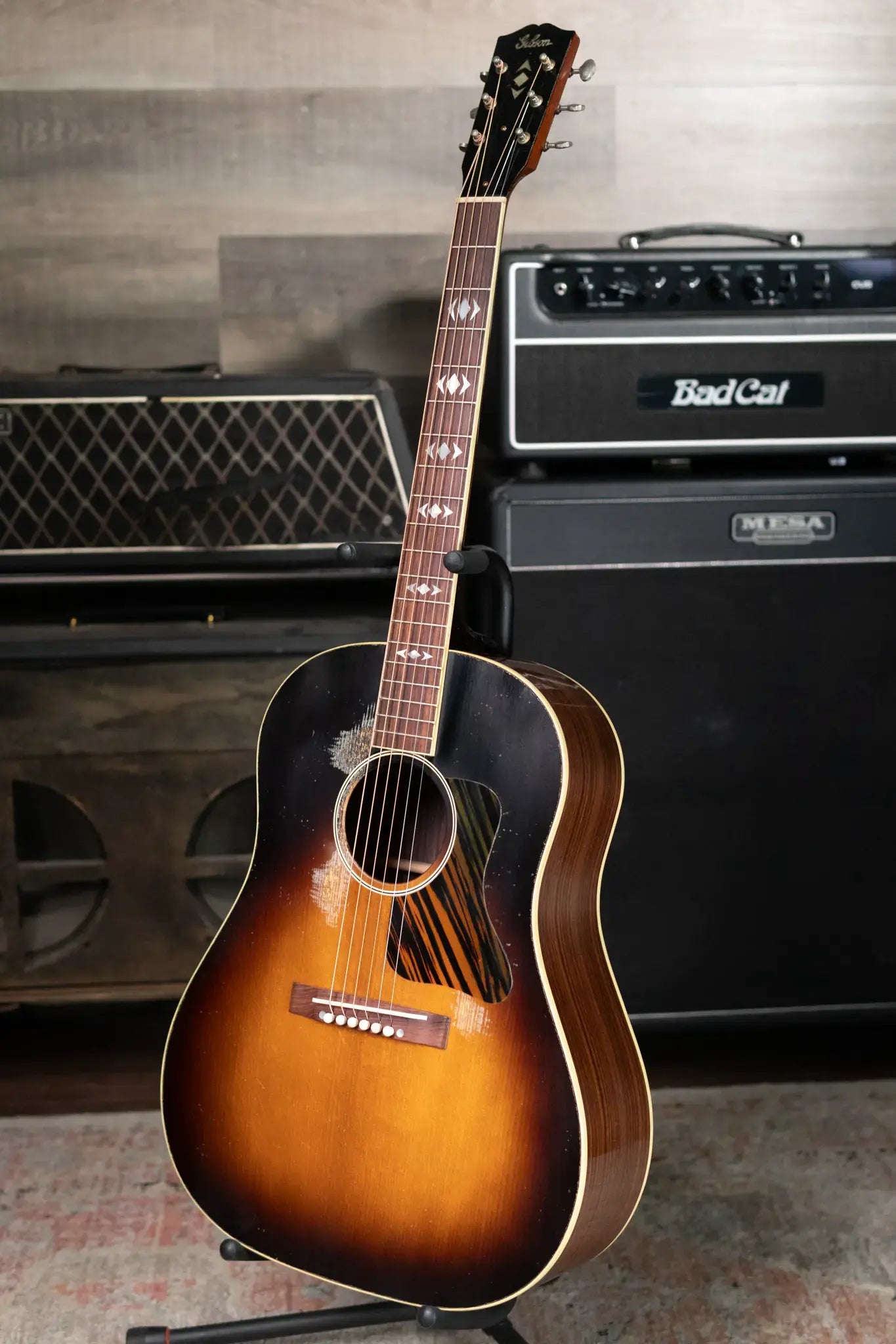 Gibson Custom Shop 1936 Advanced Jumbo Murphy Lab Heavy Aged Acoustic Guitar - Vintage Sunburst with Hardshell Case