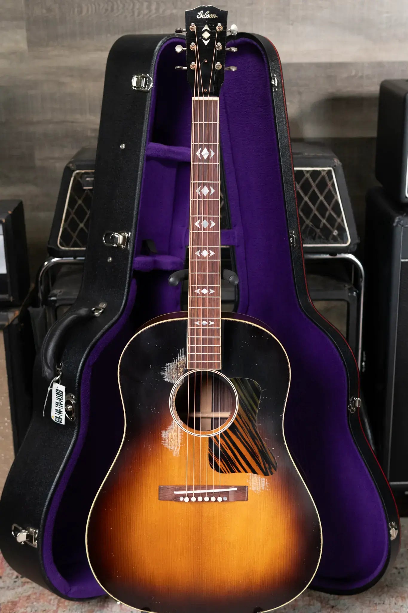 Gibson Custom Shop 1936 Advanced Jumbo Murphy Lab Heavy Aged Acoustic Guitar - Vintage Sunburst with Hardshell Case