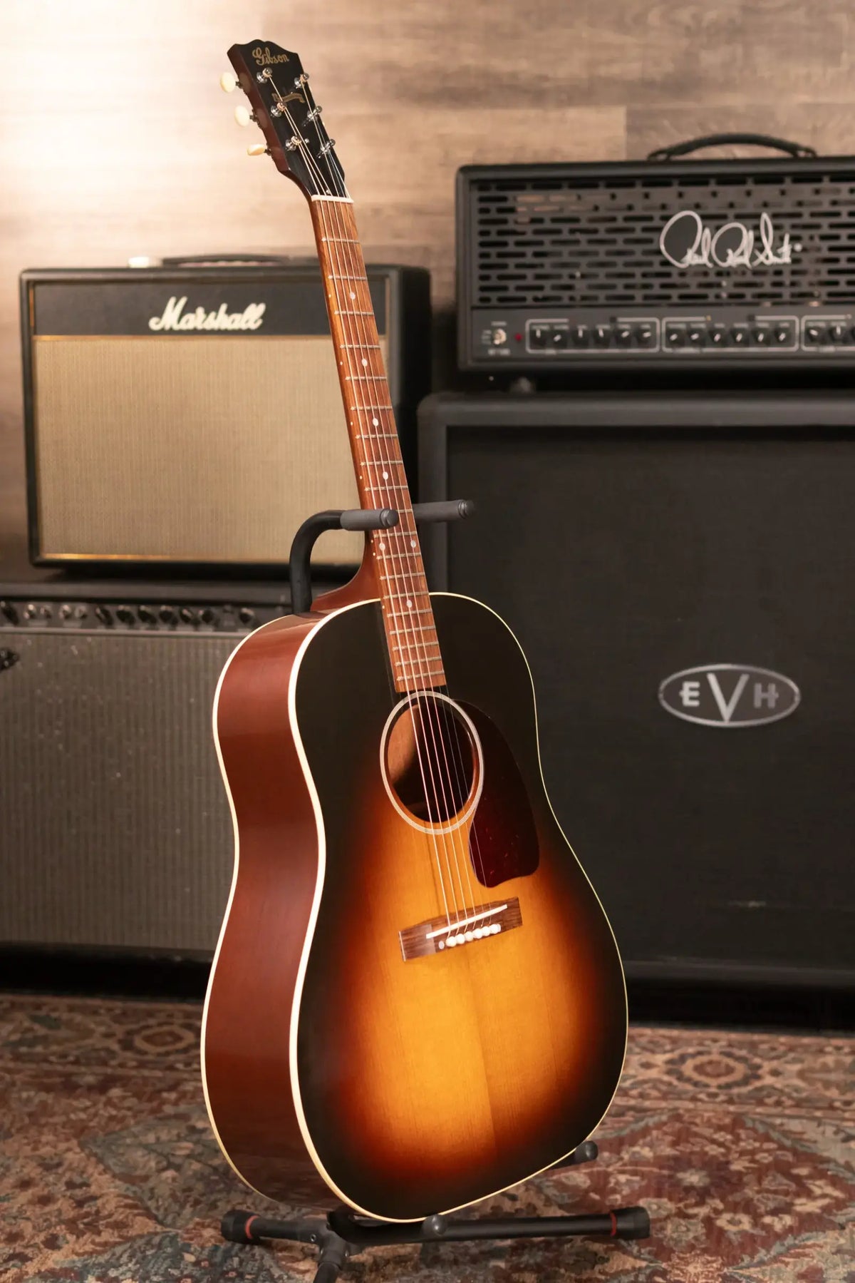 Gibson Custom Shop 1942 Banner J-45 Acoustic Guitar - Vintage Sunburst with Hardshell Case - Used
