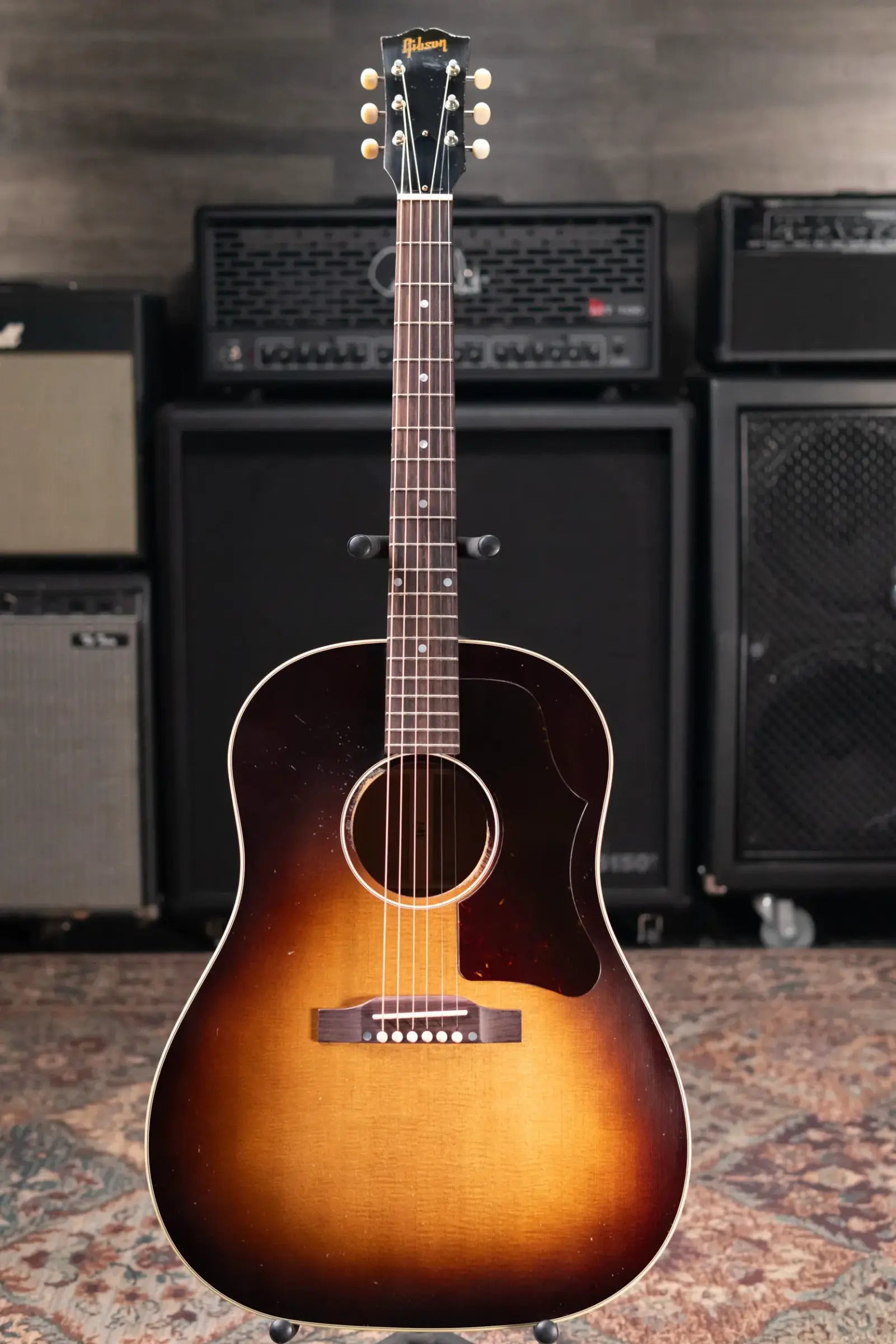 Gibson Custom Shop 1955 J-45 Murphy Lab Light Aged Acoustic Guitar - Vintage Sunburst with Hardshell Case
