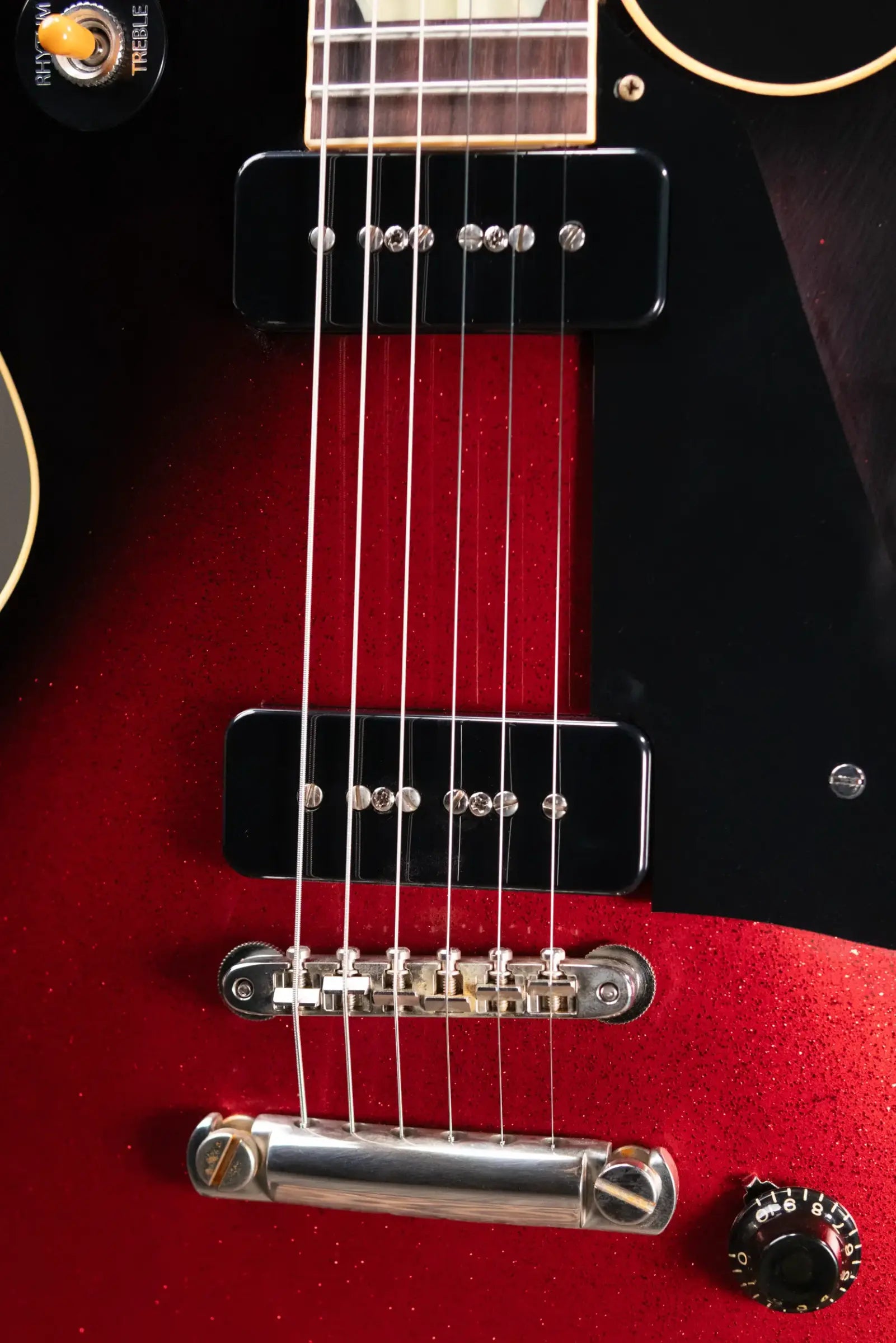 Gibson Custom Shop 1956 Les Paul Standard VOS Electric Guitar - Red Sparkle with Hardshell Case