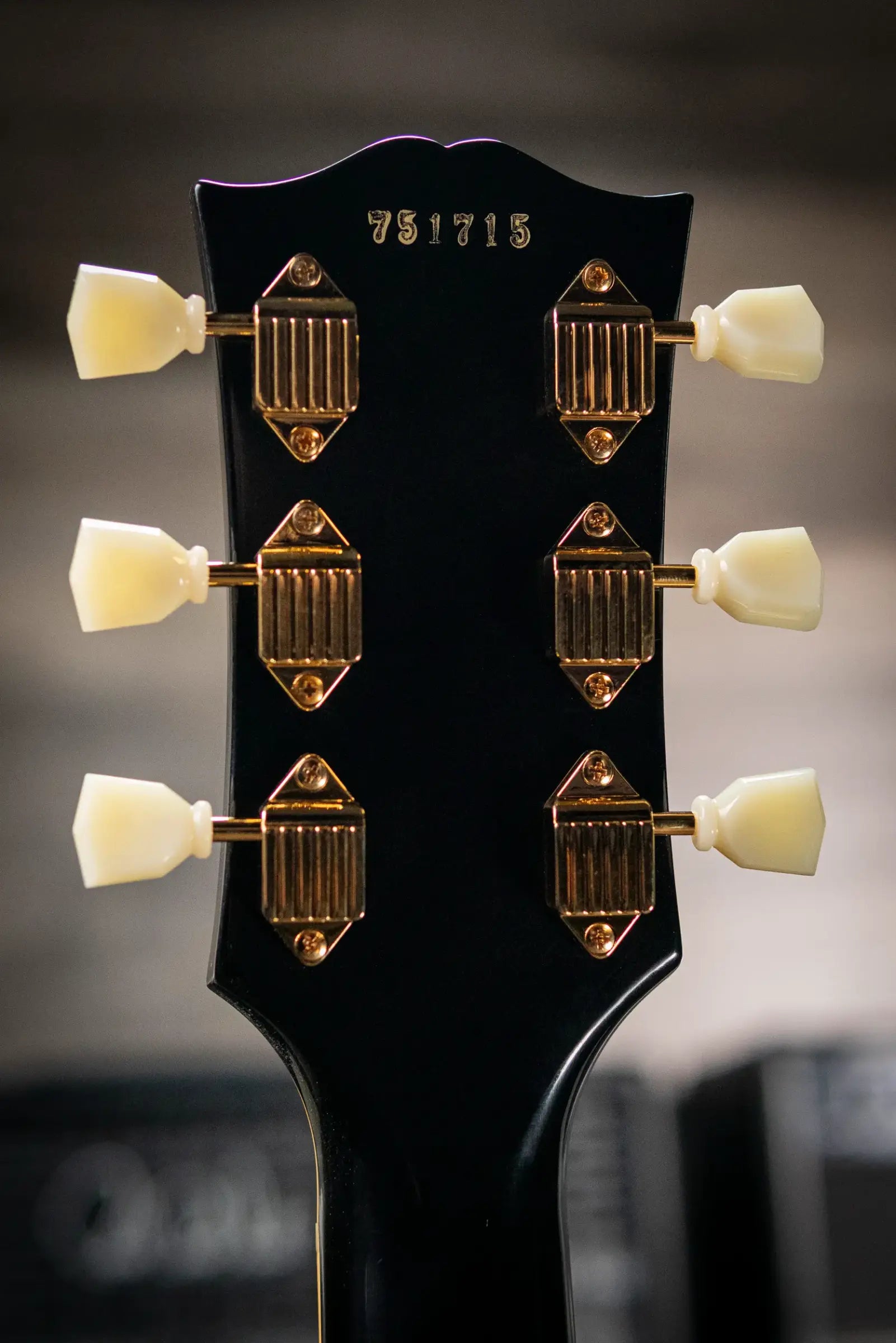 Gibson Custom Shop 1957 Les Paul Custom Reissue 2 Pickup VOS Electric Guitar - Ebony with Hardshell Case