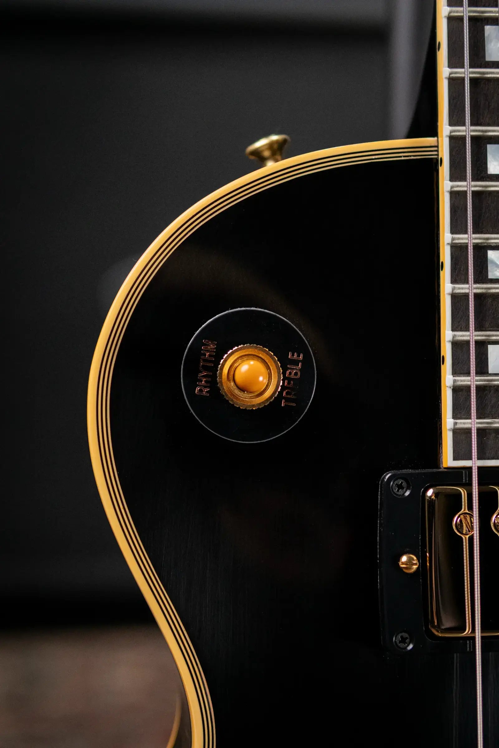 Gibson Custom Shop 1957 Les Paul Custom Reissue 2 Pickup VOS Electric Guitar - Ebony with Hardshell Case