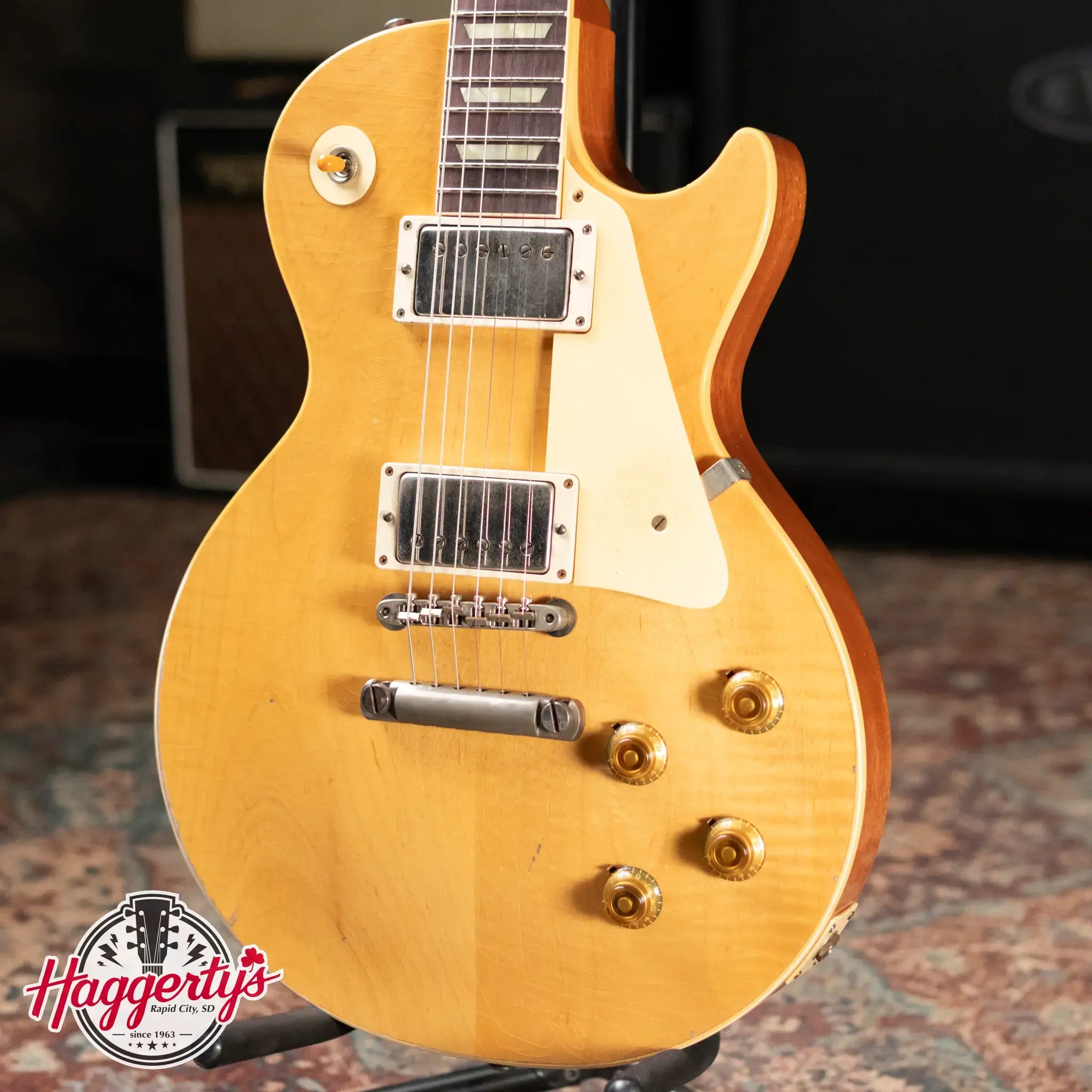 Gibson Custom Shop 1957 Les Paul Standard Murphy Lab Heavy Aged Electric Guitar - Natural with Hardshell Case