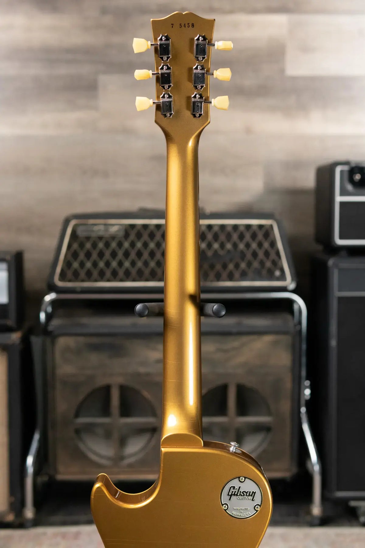 Gibson Custom Shop 1957 Les Paul Standard Murphy Lab Ultra Light Aged Electric Guitar with Bigsby - All Double Gold with Hardshell Case - Demo