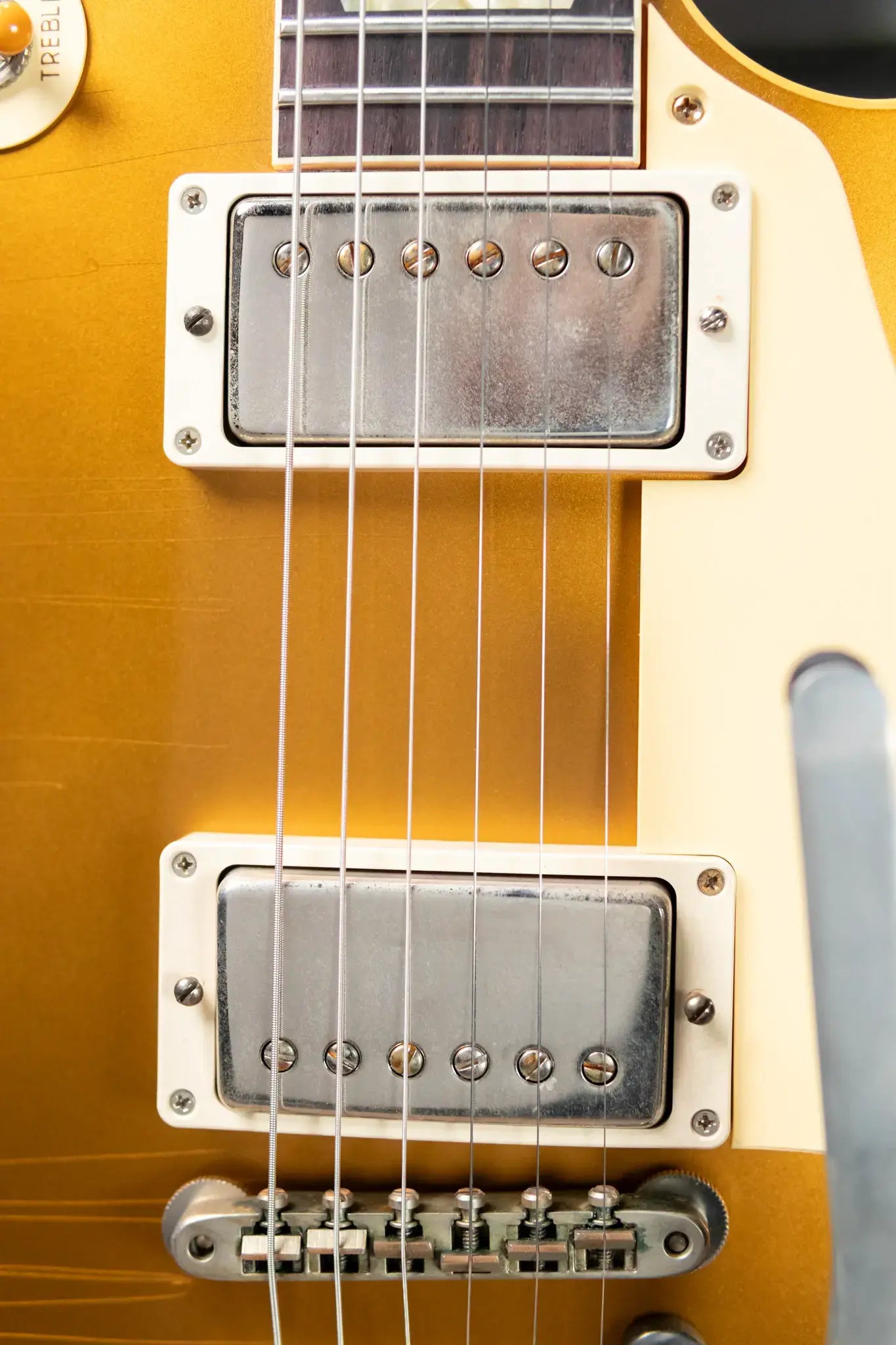 Gibson Custom Shop 1957 Les Paul Standard Murphy Lab Ultra Light Aged Electric Guitar with Bigsby - All Double Gold with Hardshell Case