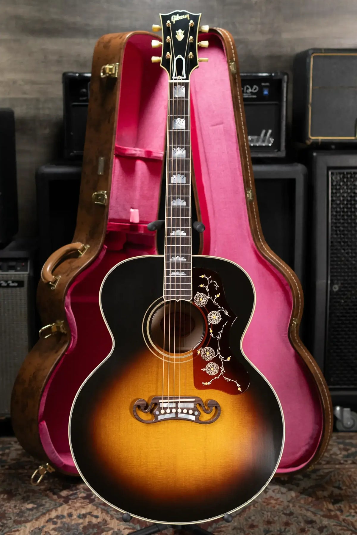 Gibson Custom Shop 1957 SJ-200 Acoustic Guitar - Vintage Sunburst with Hardshell Case