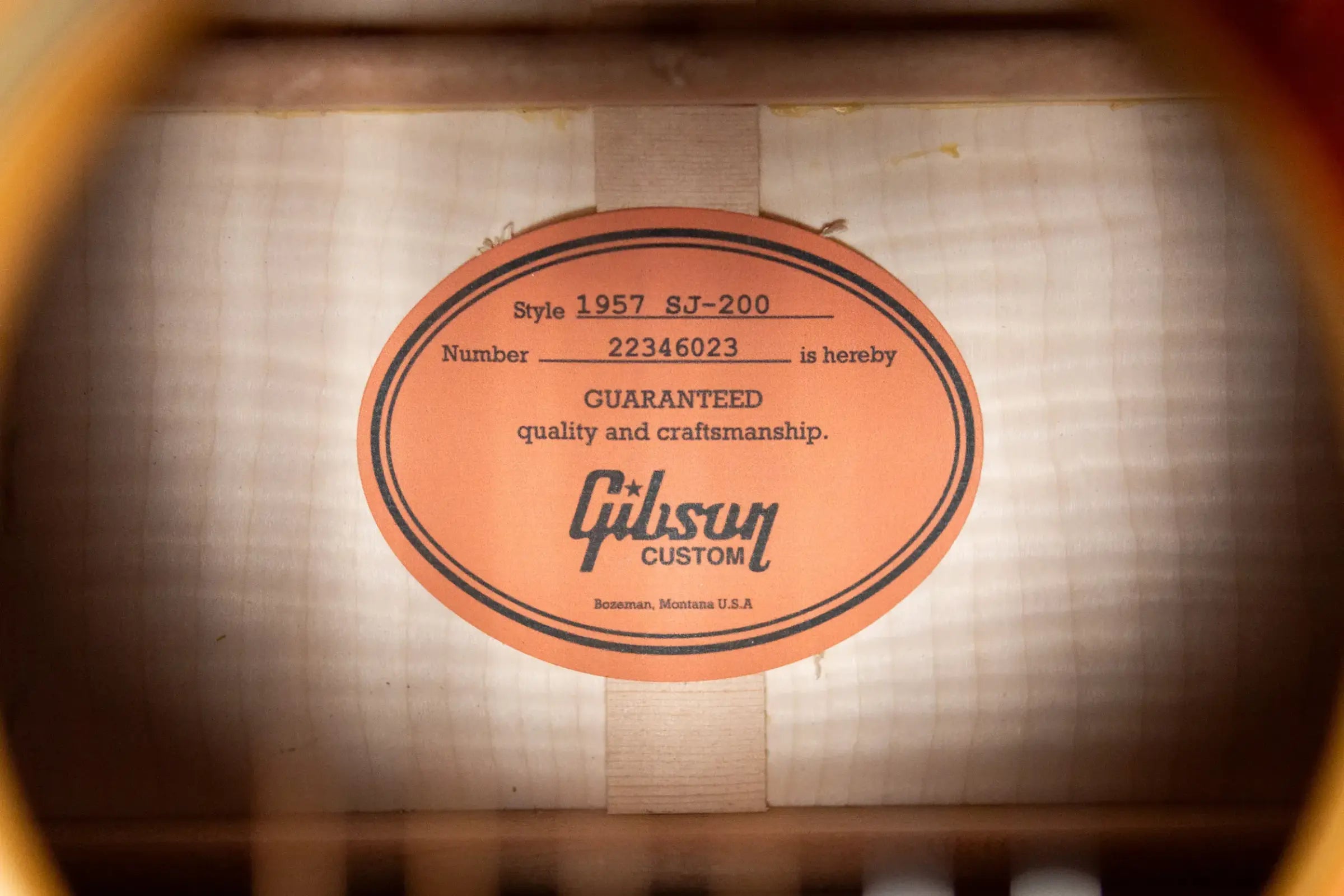 Gibson Custom Shop 1957 SJ-200 Jumbo Acoustic Guitar - Antique Natural with Hardshell Case