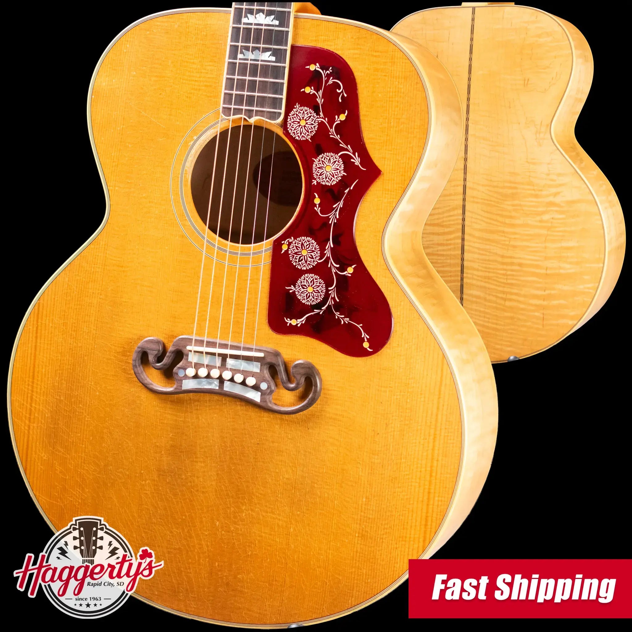 Gibson Custom Shop 1957 SJ-200 Murphy Lab Light Aged Acoustic Guitar - Dark Natural with Hardshell Case