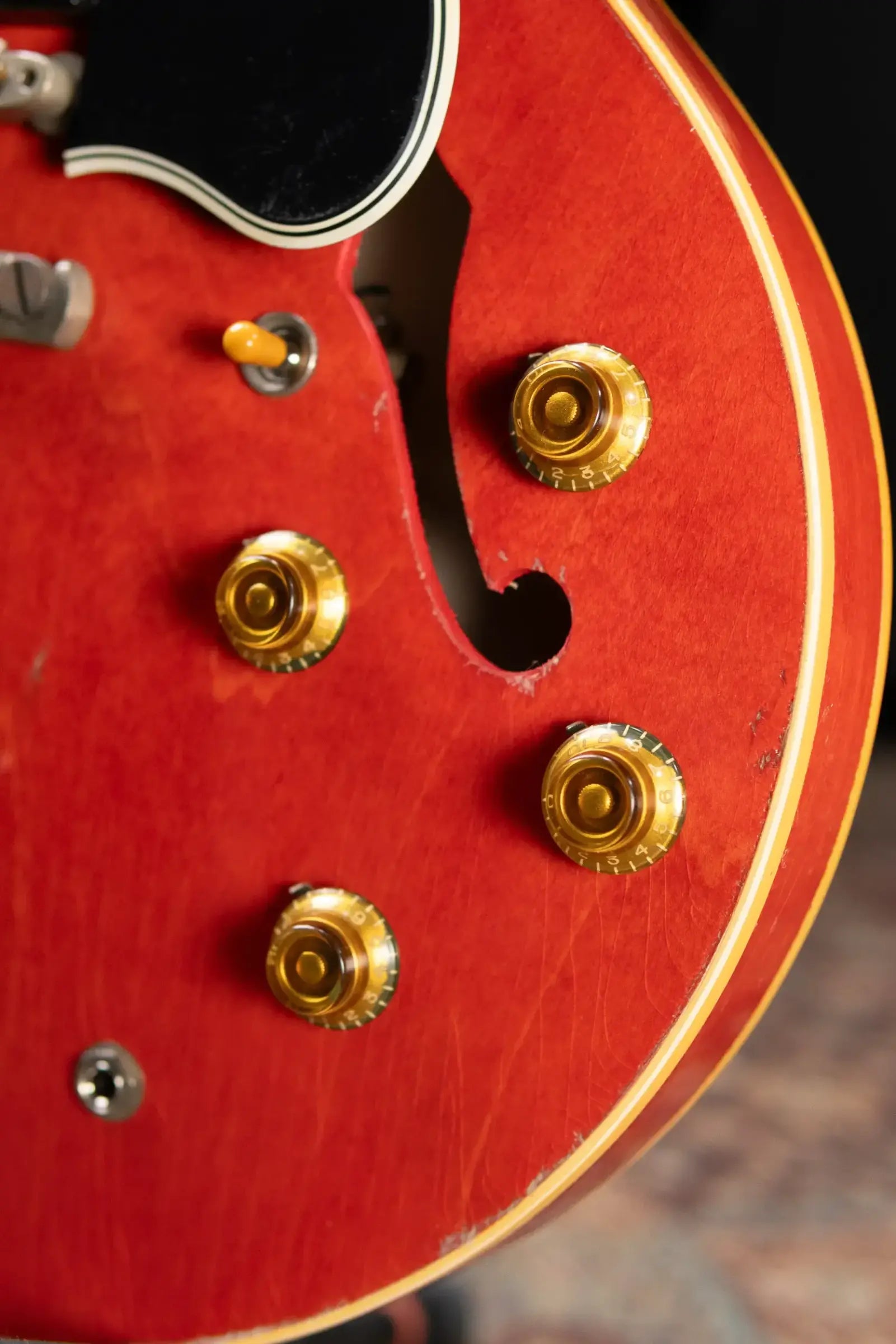 Gibson Custom Shop 1958 ES-335 Unbound Murphy Lab Heavy Aged Semi-Hollow Electric Guitar - Watermelon with Hardshell Case