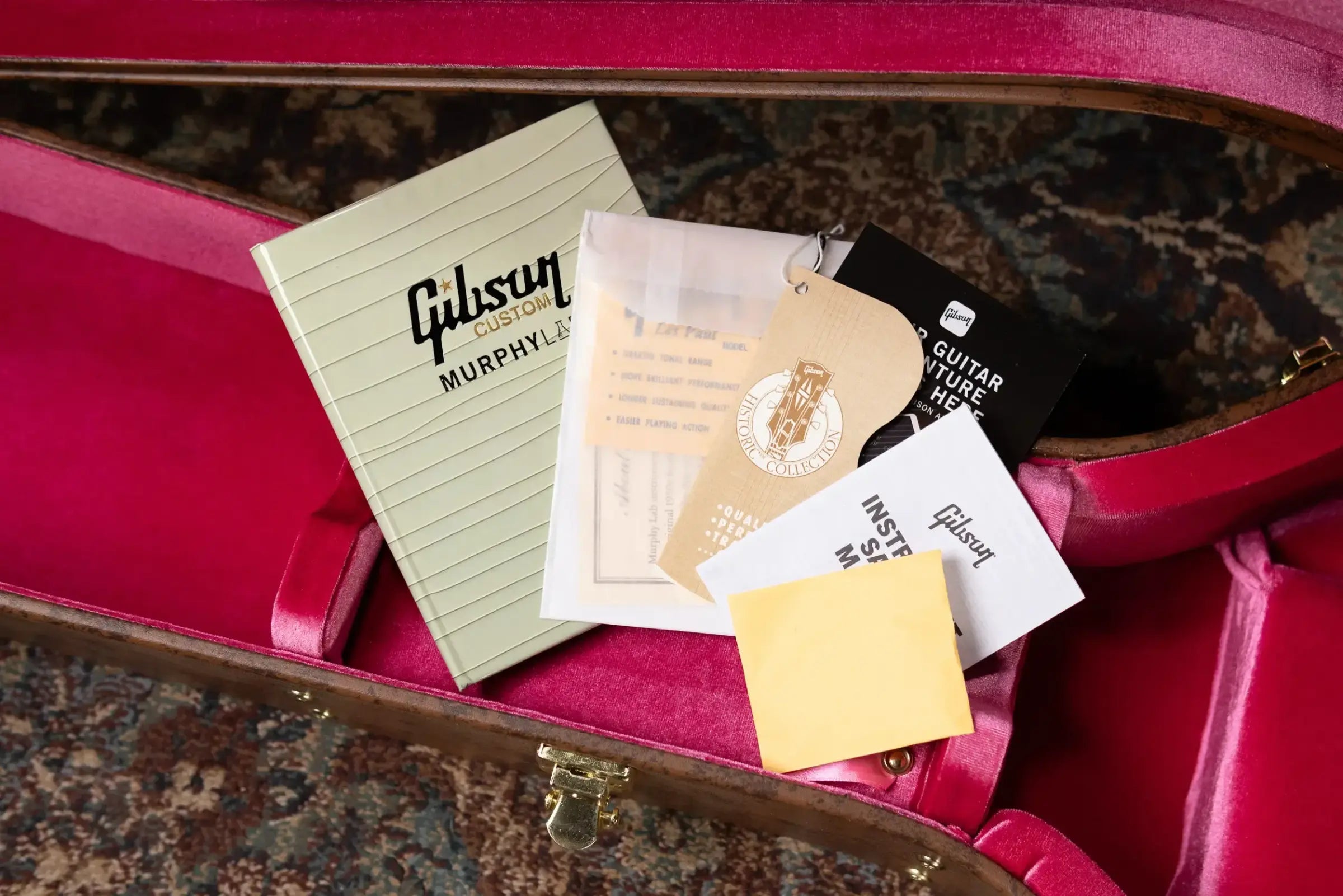 Gibson Custom Shop 1958 ES-335 Unbound Murphy Lab Heavy Aged Semi-Hollow Electric Guitar - Watermelon with Hardshell Case