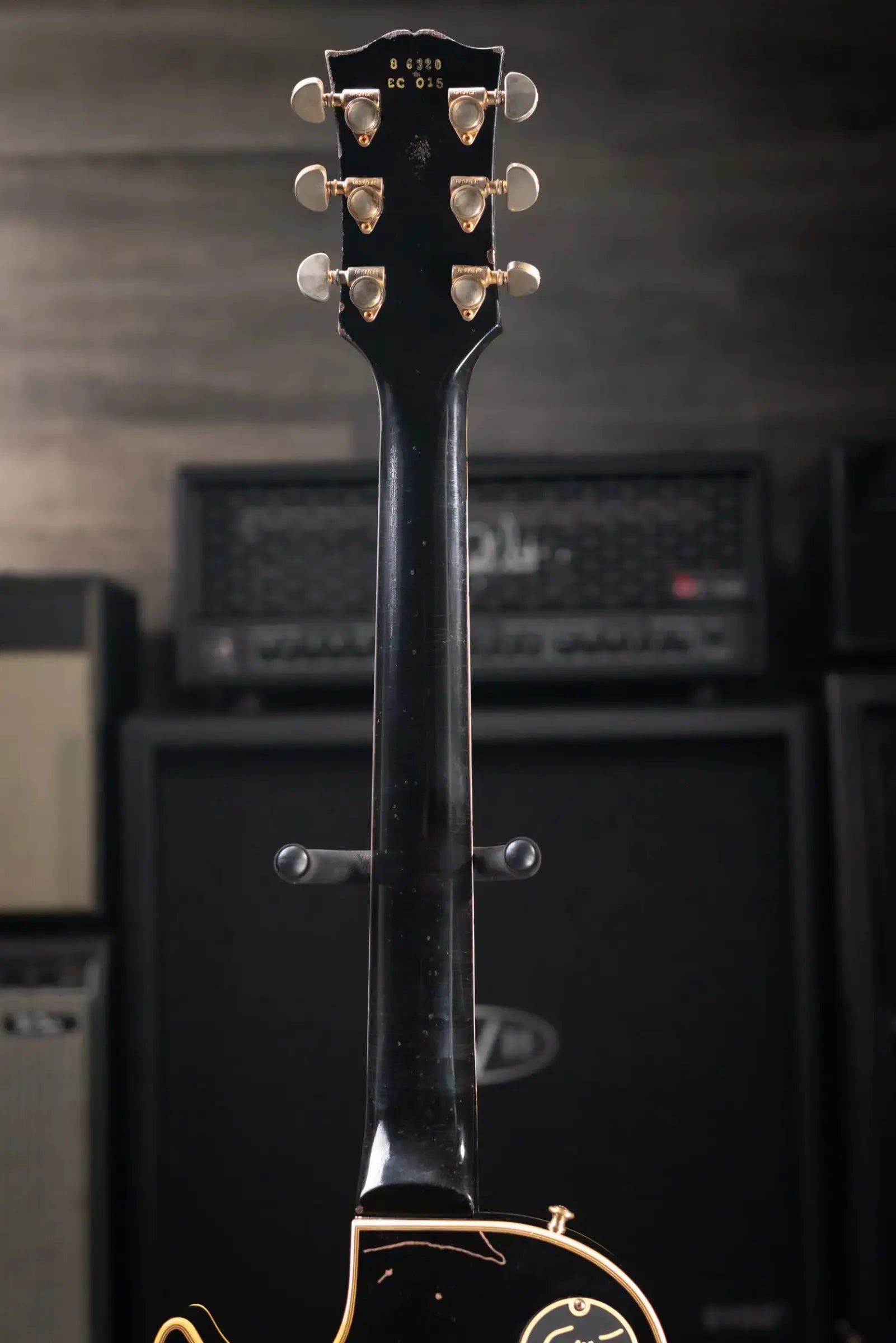 Gibson Custom Shop 1958 Les Paul Custom Eric Clapton Signature 3 Pickup Murphy Lab Aged Electric Guitar - Ebony with Hardshell Case