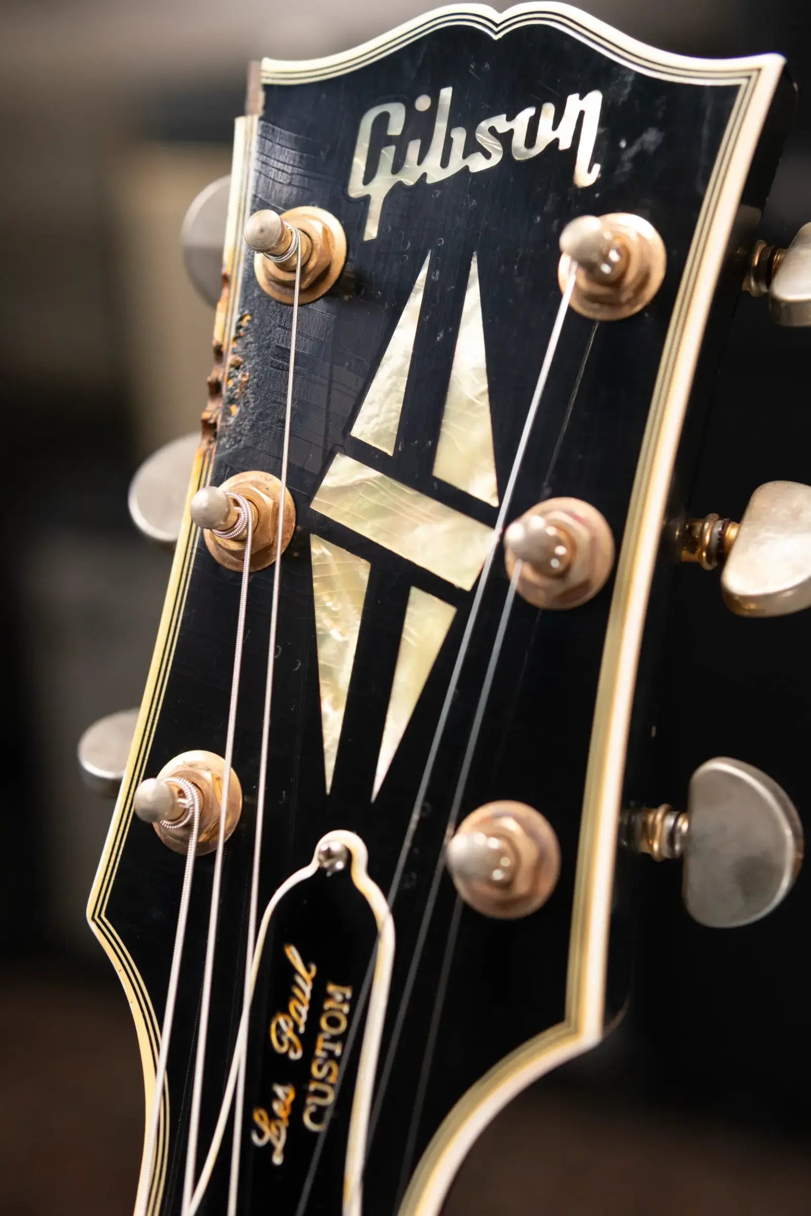 Gibson Custom Shop 1958 Les Paul Custom Eric Clapton Signature 3 Pickup Murphy Lab Aged Electric Guitar - Ebony with Hardshell Case